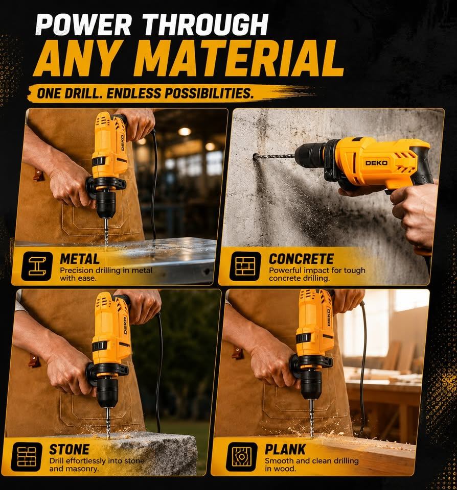 Corded Hammer Drill 3000 RPM High-Speed Electric Drill - photo 3