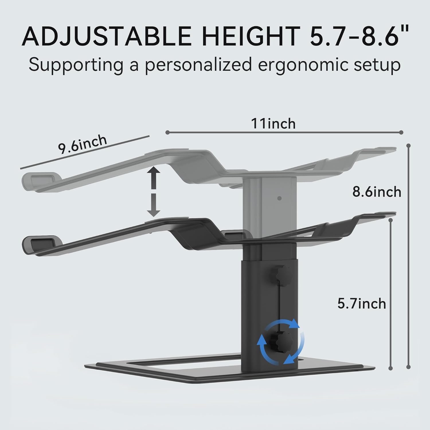 Adjustable metal laptop stand - photo 4