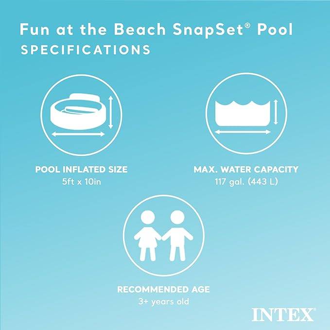 New Intex Beach Day SnapSet Kids Pool - photo 4
