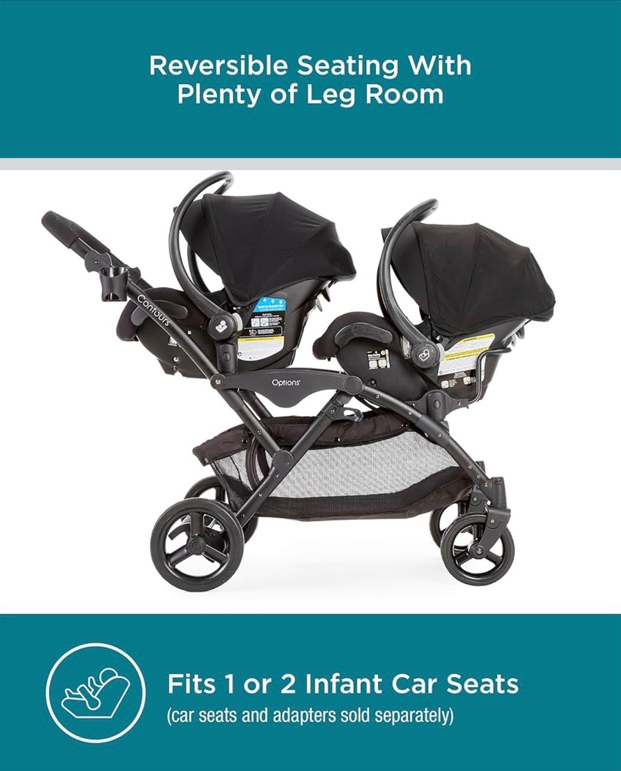 Double Stroller V2 Tandem Lightweight Reversible Seats - photo 4
