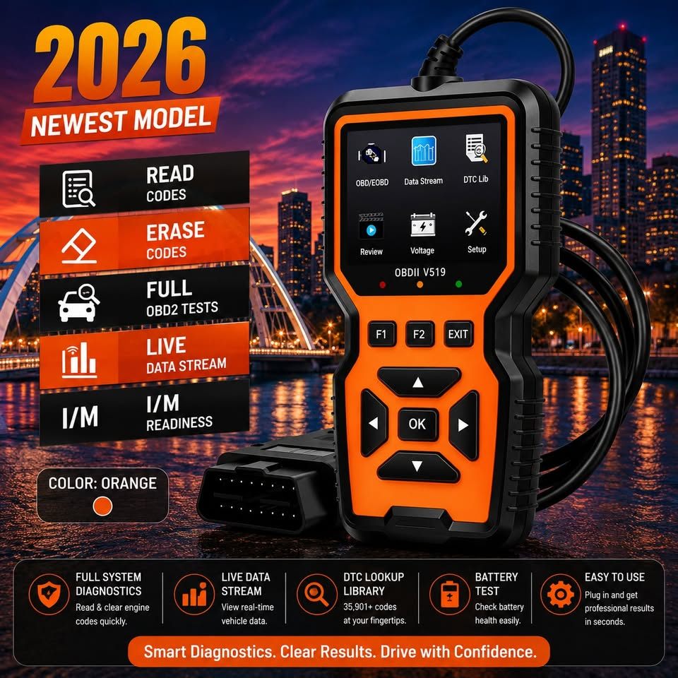 OBDII V519 Car Diagnostic Scanner Code Reader