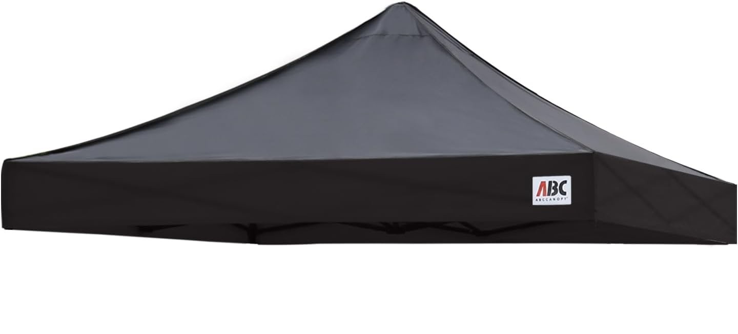 ABCCANOPY Pop Up Canopy Replacement Top Cover (10X10, Black)