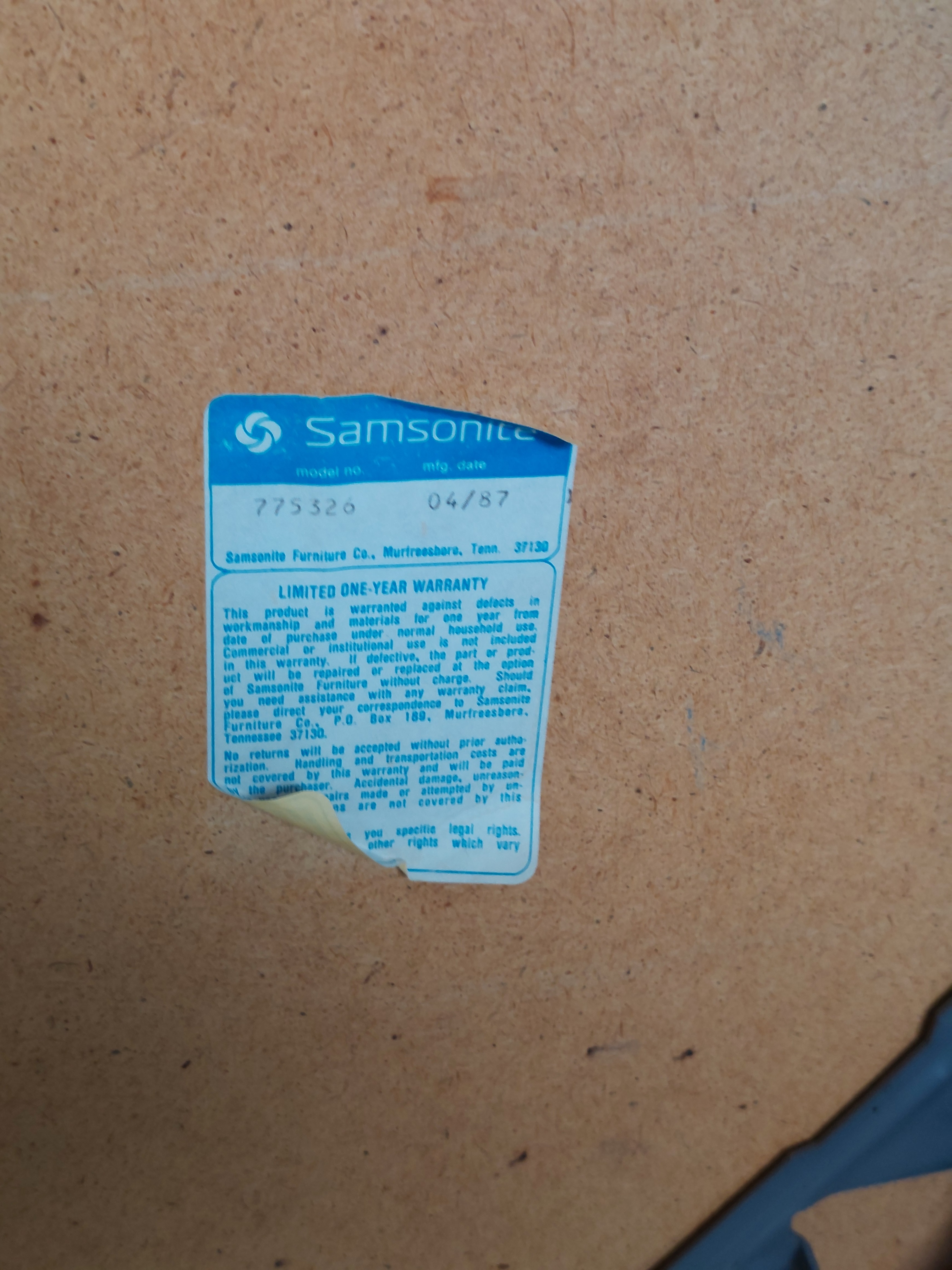 Samsonite Folding Card Table - photo 4