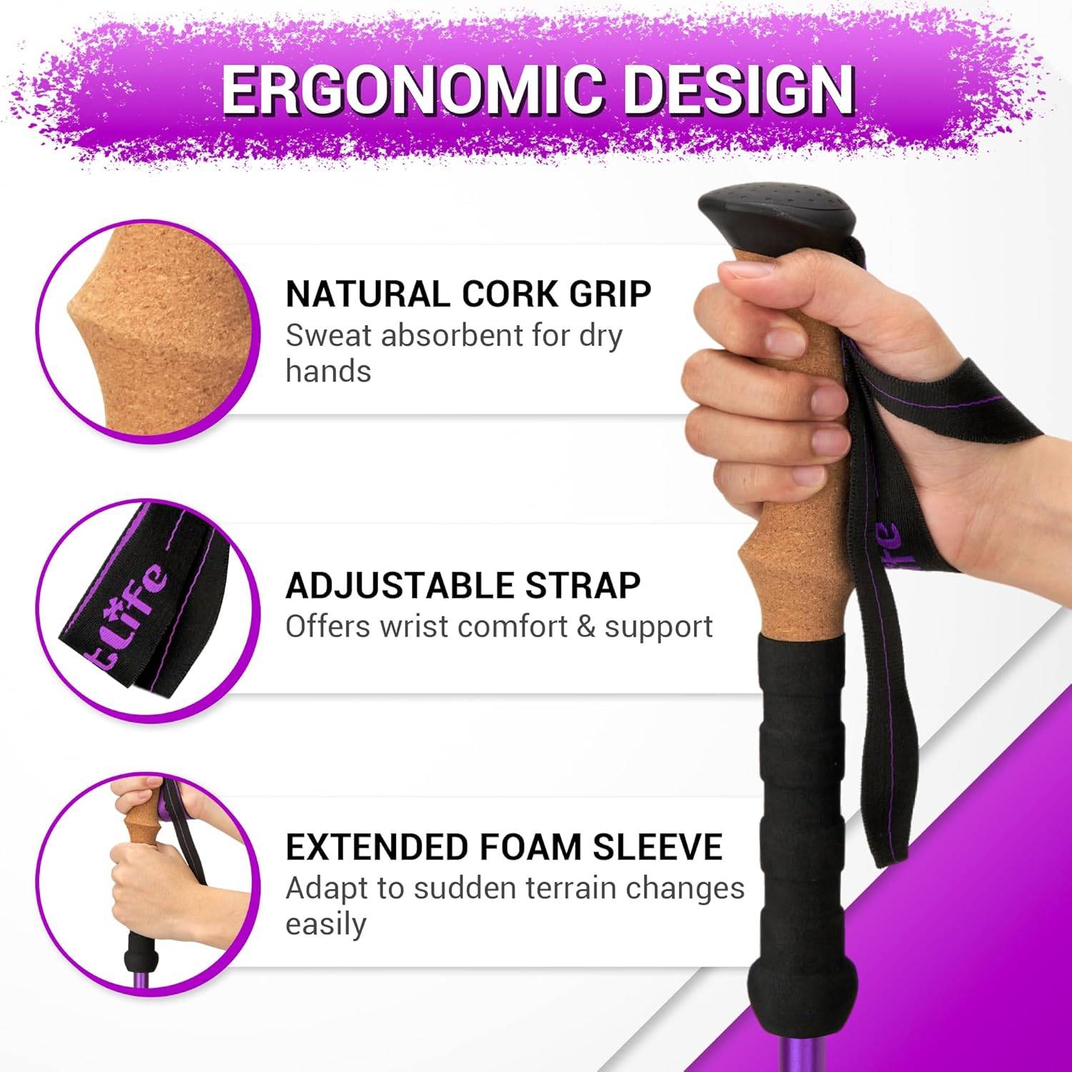 Trekking Poles for Hiking and Walking - photo 3
