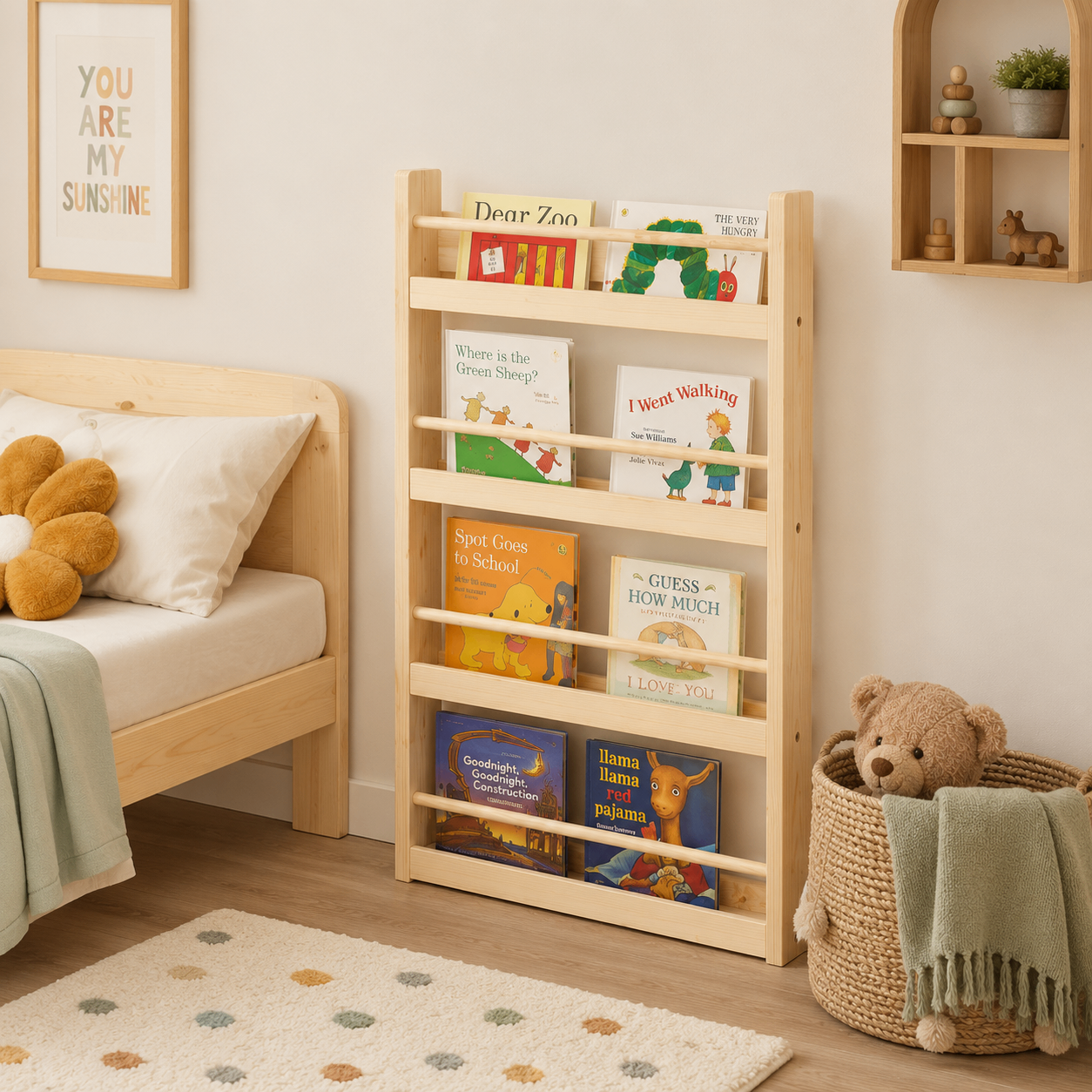 Kids 5-Tier Book Storage & Display Rack - photo 2