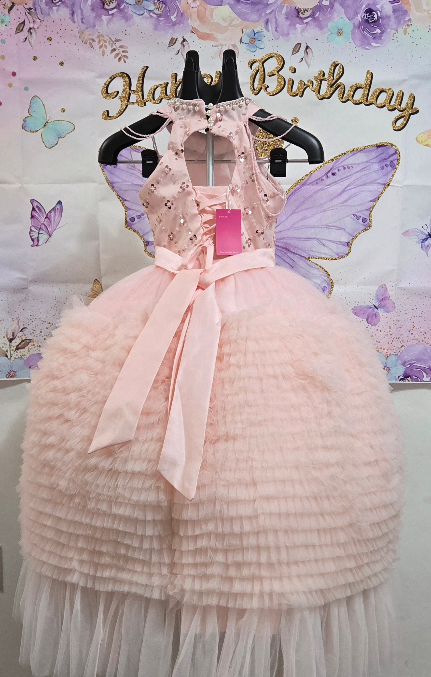 Pink Princess Fairy Dress with Sequins :88013