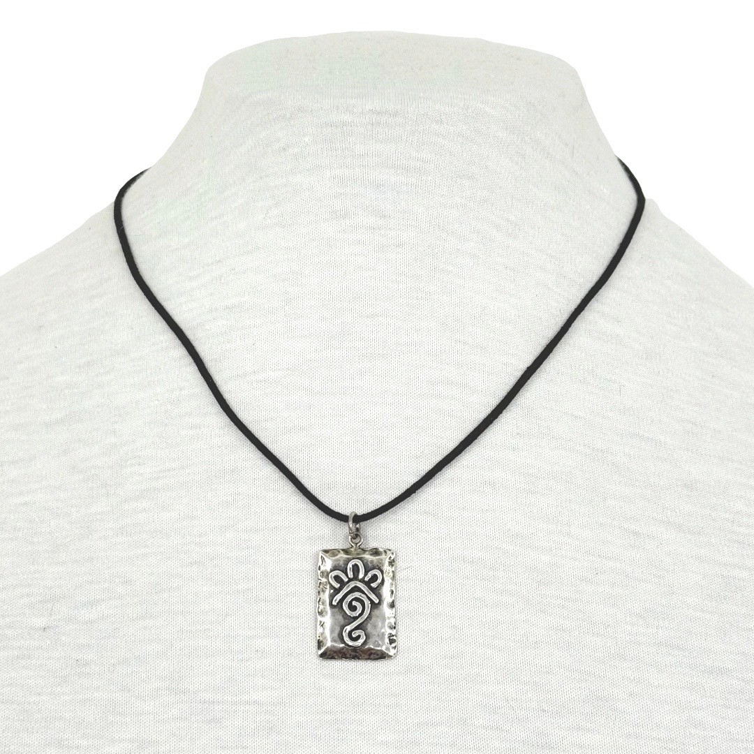 GGIII Mexican sterling silver pendant leather necklace - GM307 - photo 2