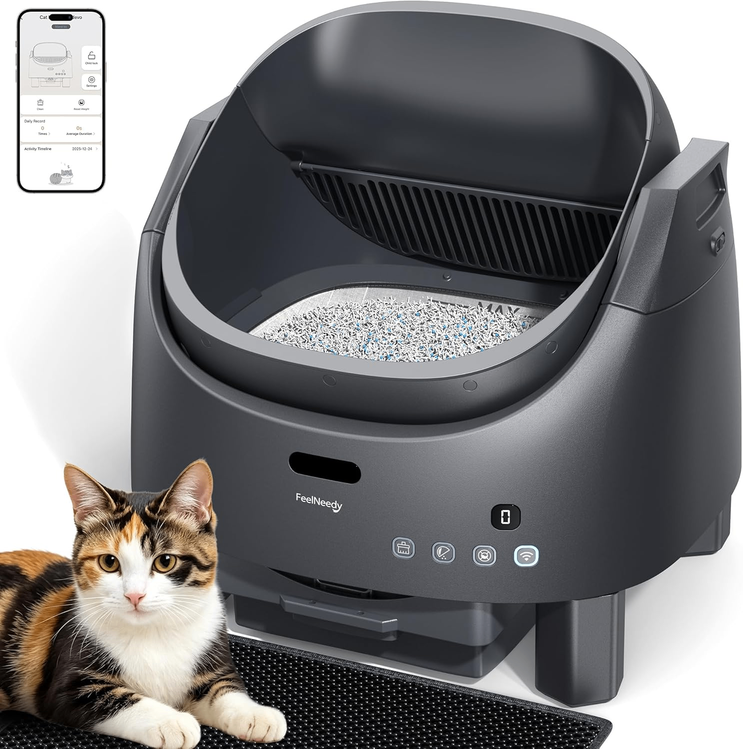 Self Cleaning Litter Box Automatic Cat Litter Box App Control - photo 3