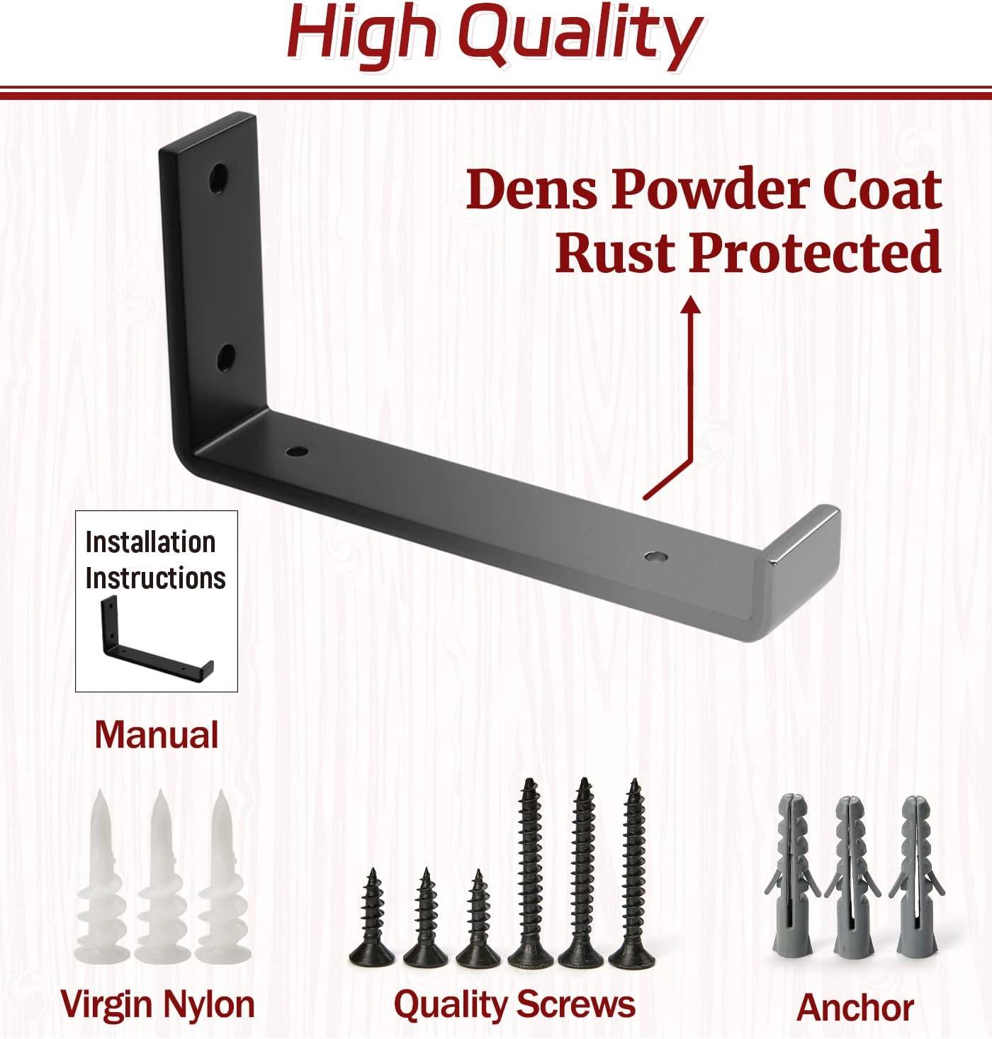 12-Pack - 11.25" L x 6" H x 1.5" W Shelf Bracket - photo 4