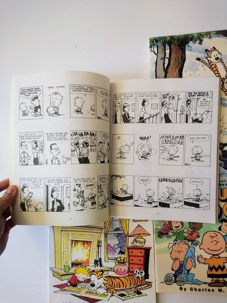 Calvin and Hobbes & Peanuts books! - photo 3
