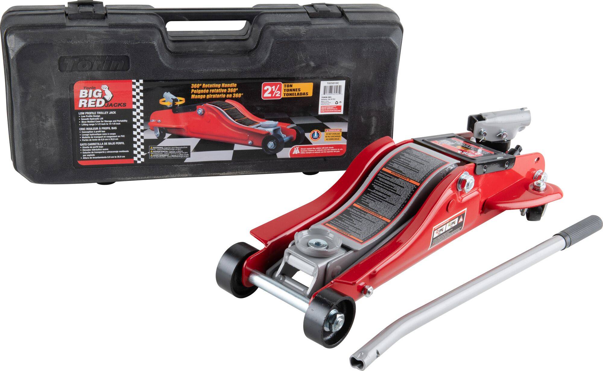 2-1/2 Ton Low-Profile Trolley Jack with Case
