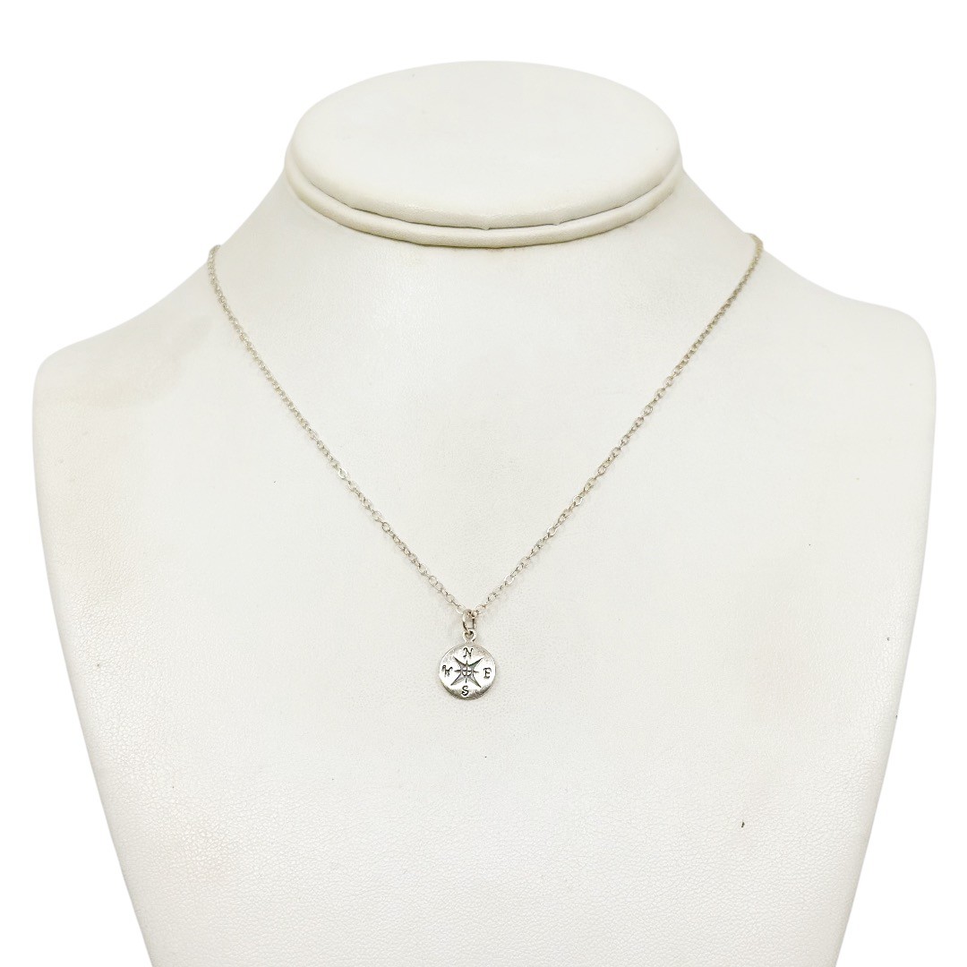 Sterling silver compass rose design necklace - GM1212 - photo 3