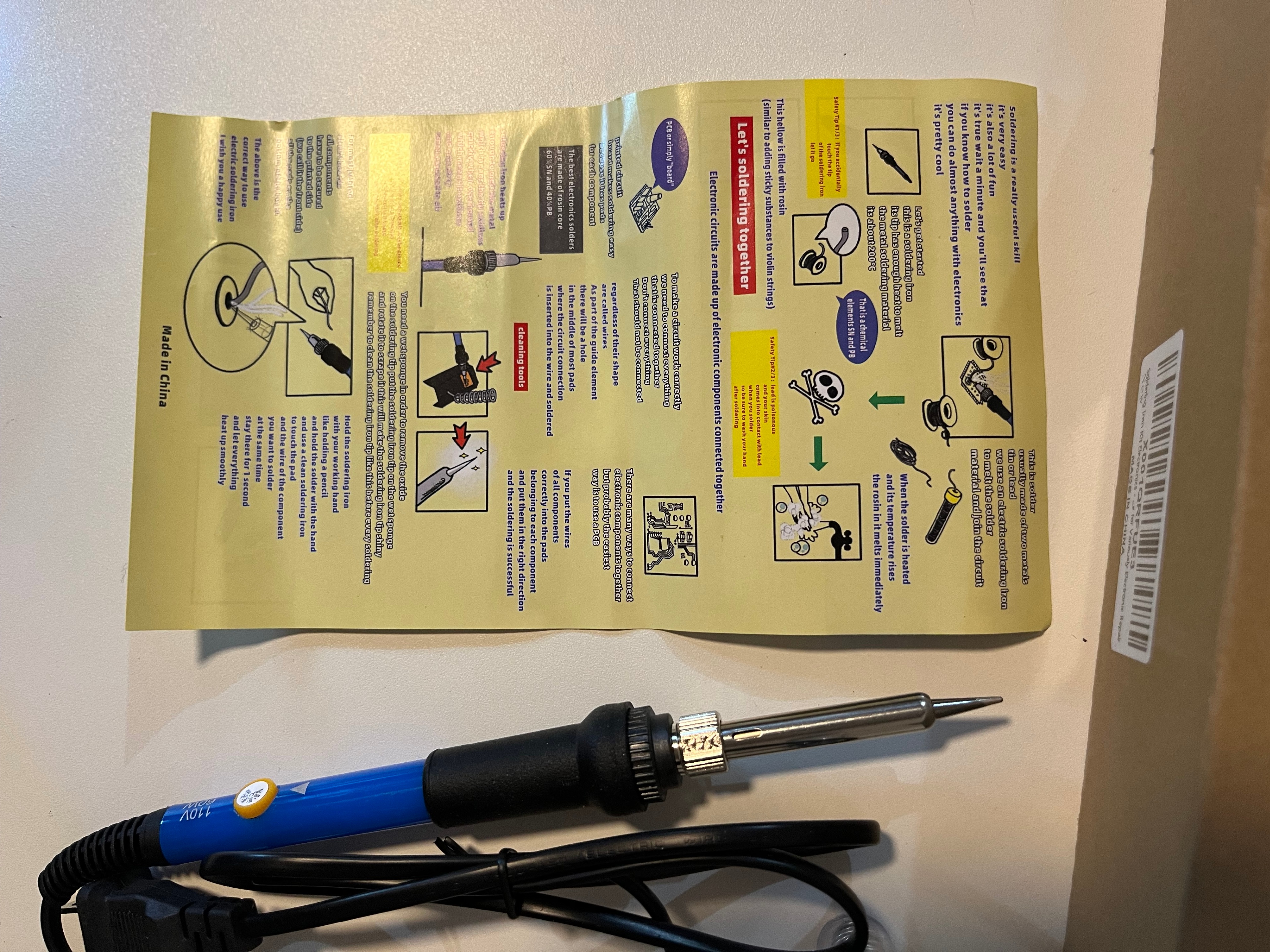 Brand New 60W Adjustable Temperature Soldering Iron Kit - photo 5