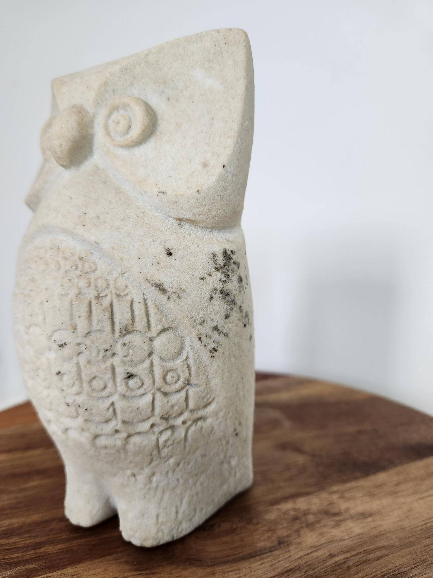 Mid-Century Modern Stone Owl by Marbell Stone, Belgium - photo 5
