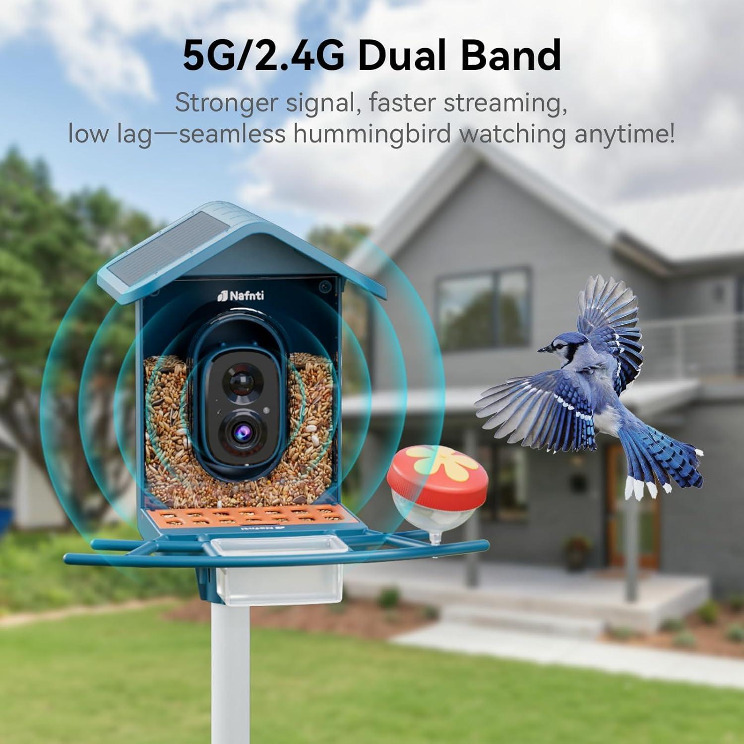 Smart Bird Feeder with Camera Solar Powered - photo 4