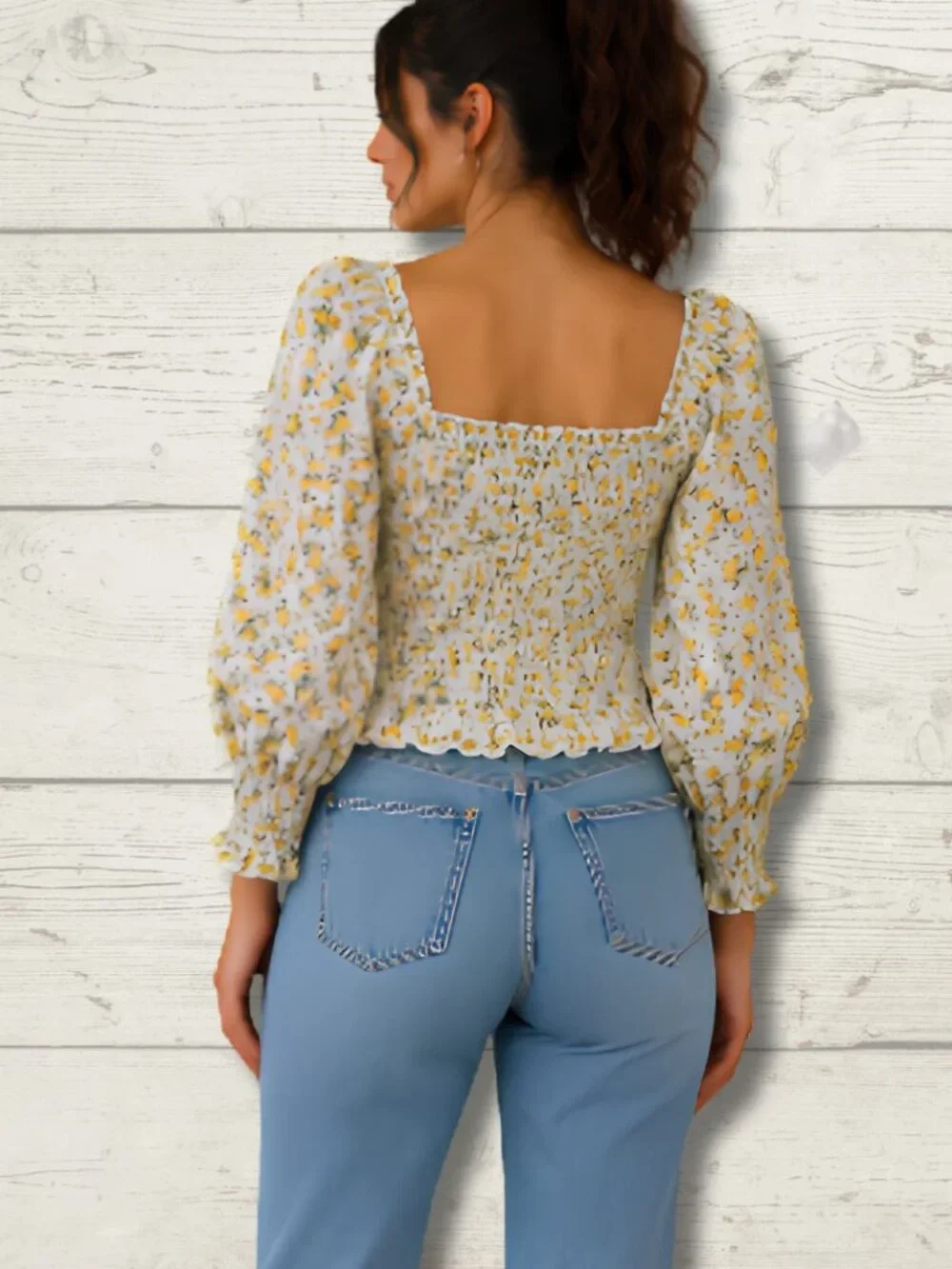 Max Studio Floral Smocked Blouse – Size Small - photo 2