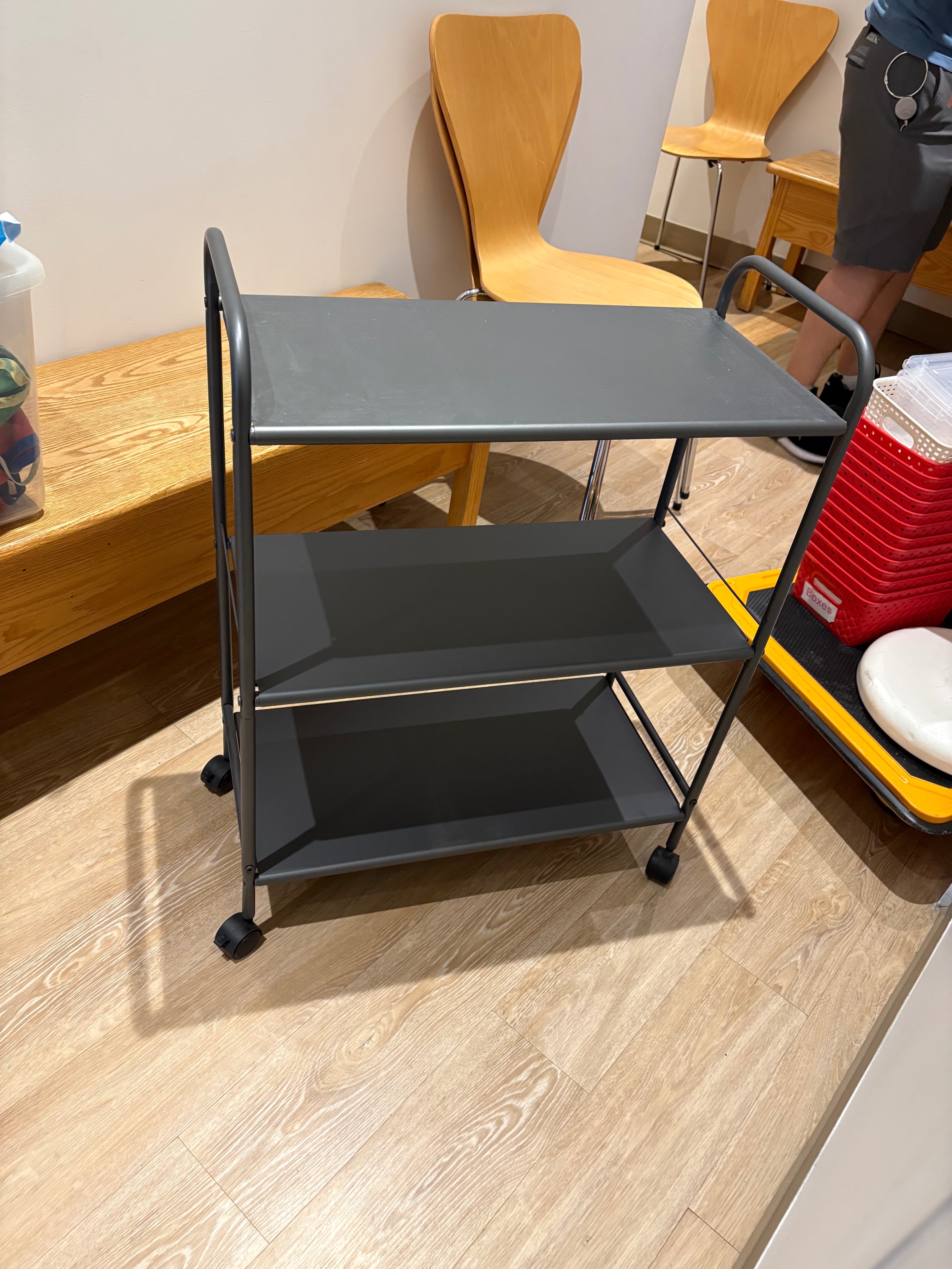 Radiant 3-Tier Utility Cart with Wheels – Grey - photo 2