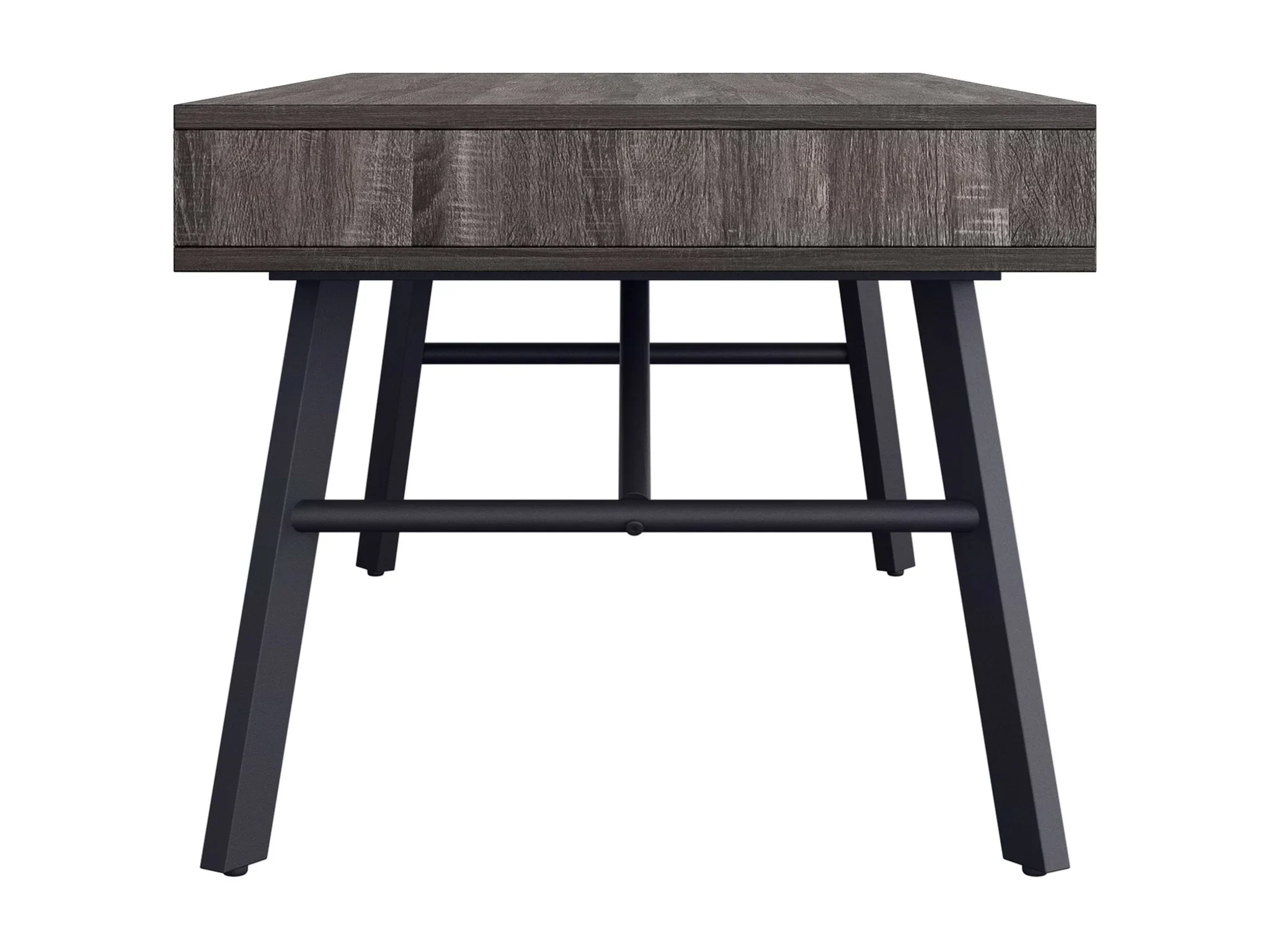 New Grey Coffee Table with Storage Drawer | Rustic Wood Finish - photo 4