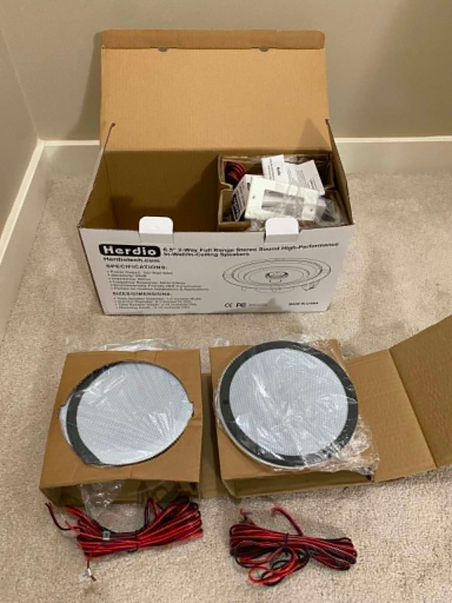 Herdio 6.5" 2-Way In-Wall/In-Ceiling Speakers - photo 2