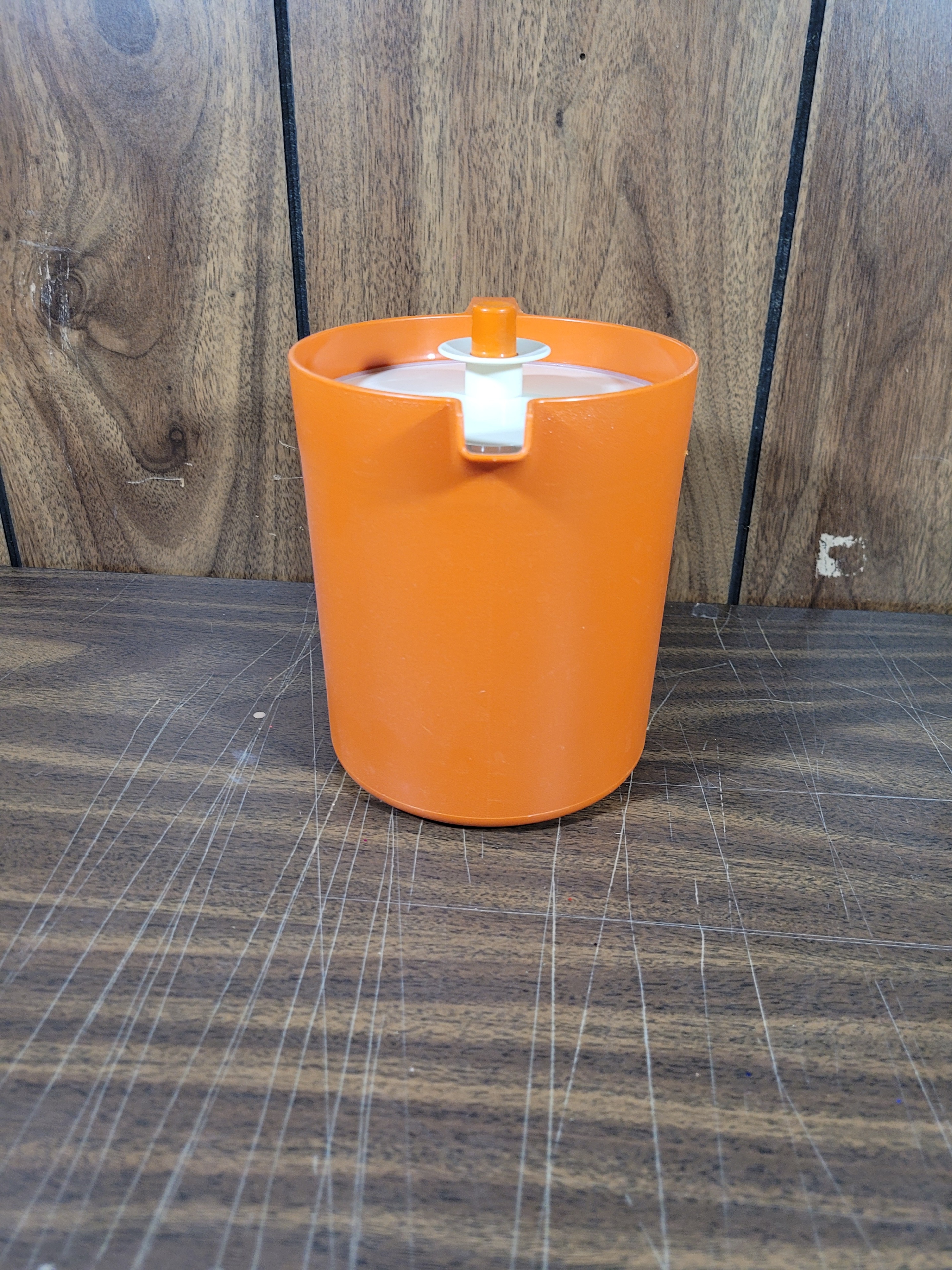 Tupperware Orange Plastic Pitcher with Lid - photo 2