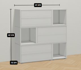 IKEA EKET White Storage Cabinet with Drawers and Shelves - photo 3