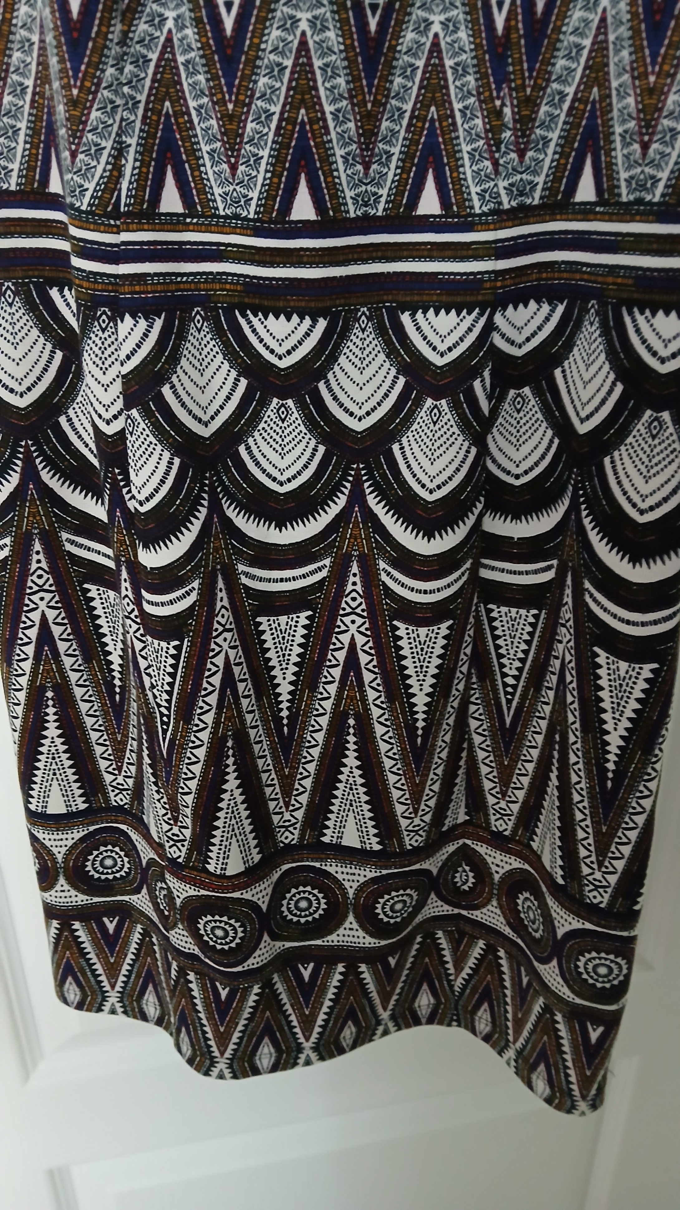 H&M Geometric Patterned Sleeveless Dress Size Small, Like New - photo 5