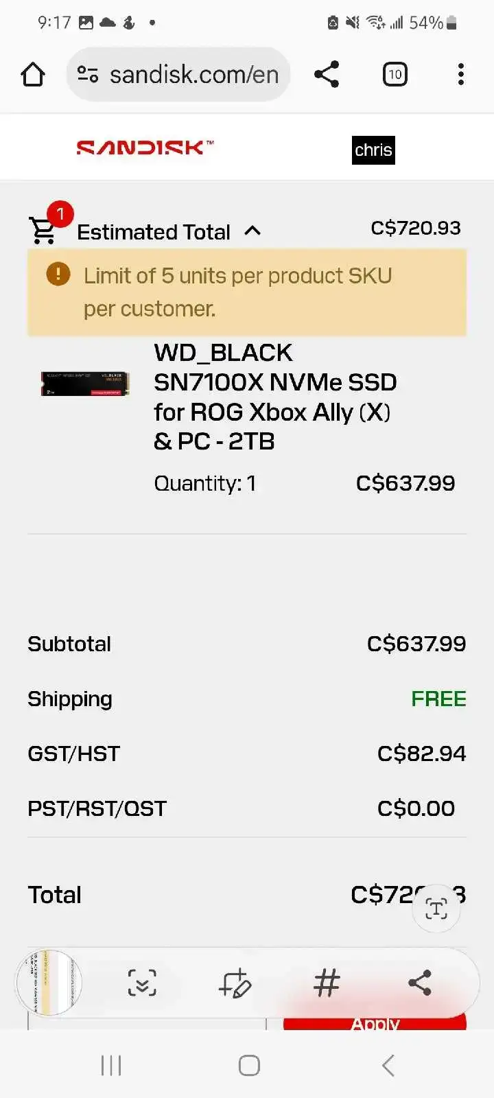 🔥🔥BrandNew Western Digital BLACK SN7100X NVMe SSD 2TB - photo 2