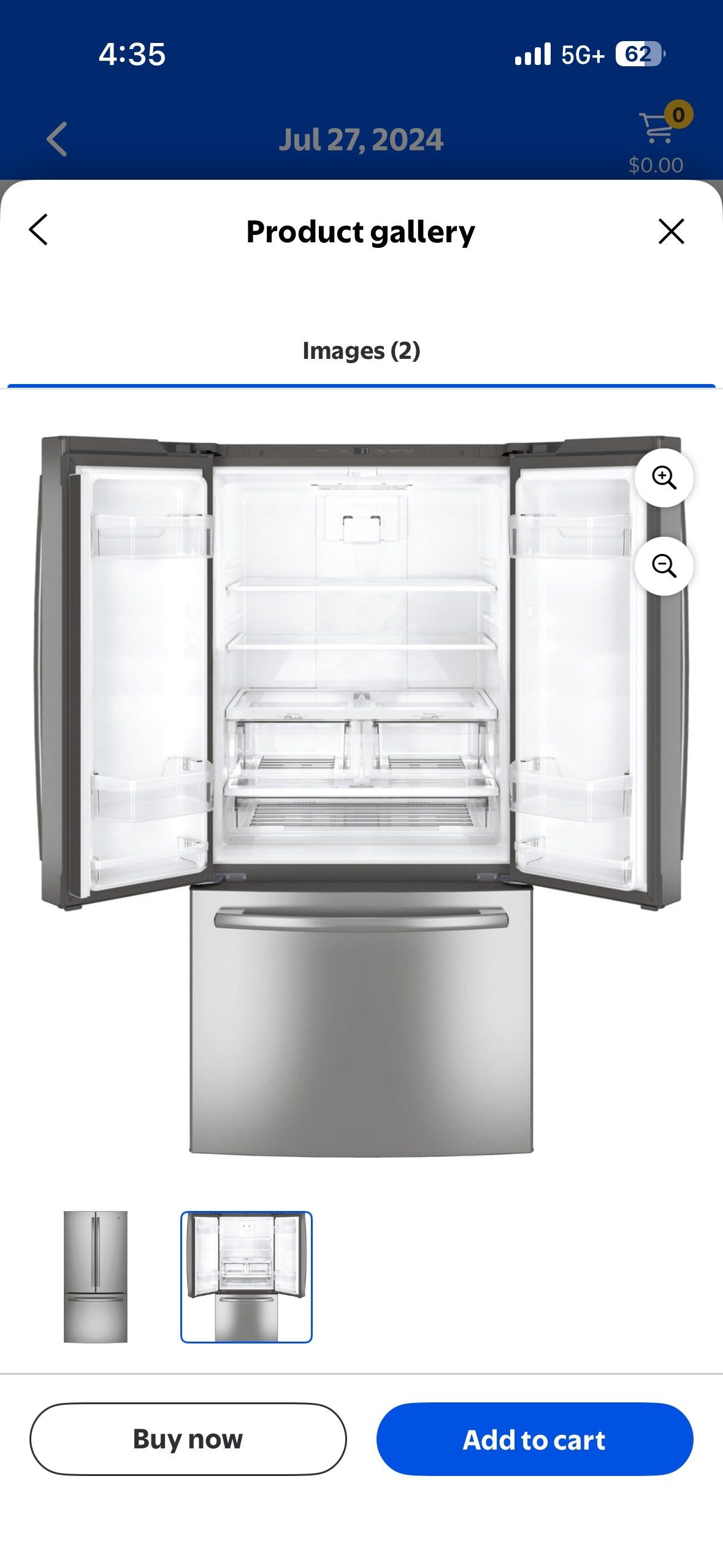 GE Appliances 24.8 Cubic Feet Door Stainless Steel GNE25DYRKFS - photo 5
