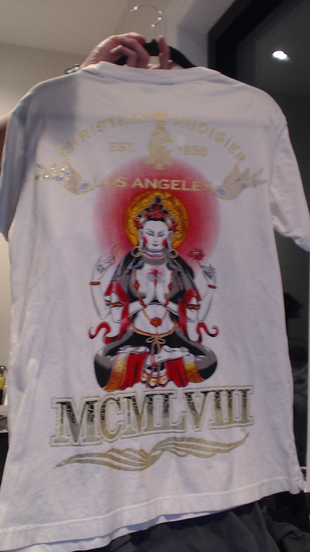 Christian Audigier White Graphic T-Shirt - photo 2