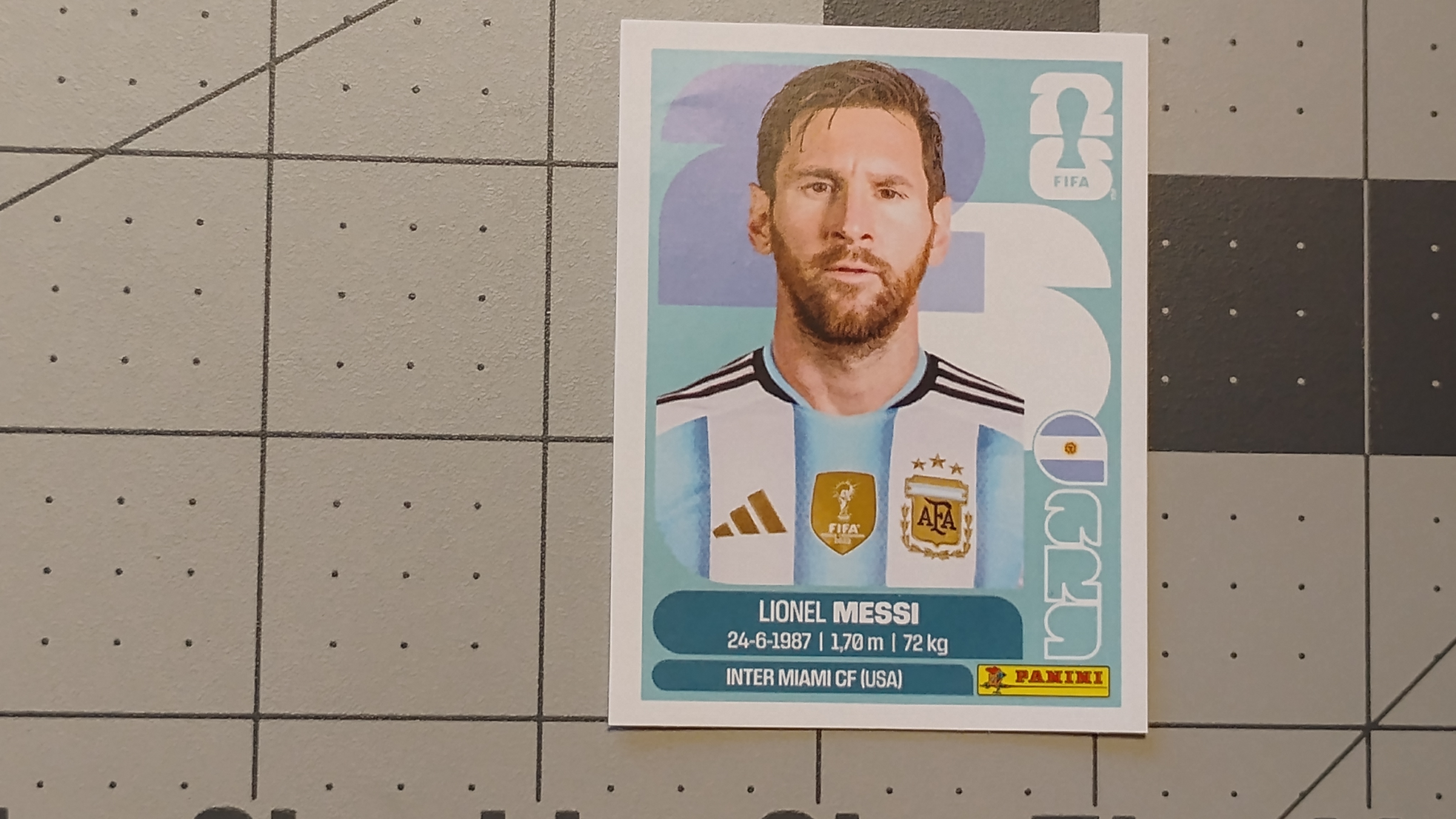 Lionel Messi Argentina ARG 17 FIFA World Cup 2026 Panini Sticker