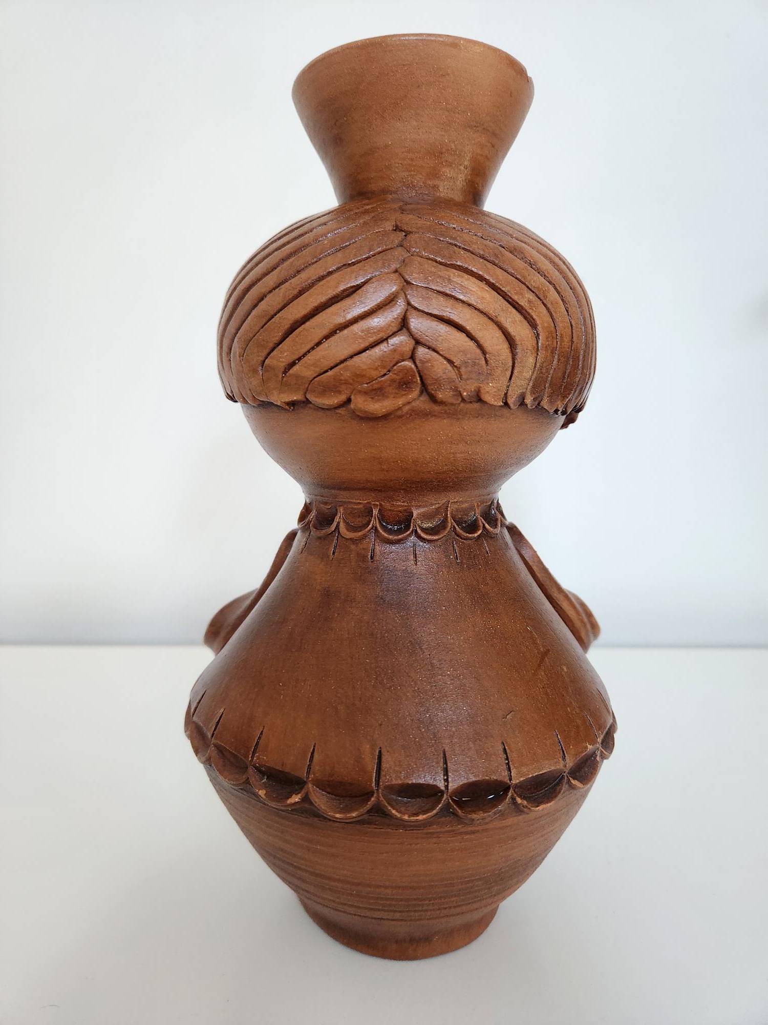Possibly Haunted - Romanian Figural Pottery Vase, Marked - photo 4