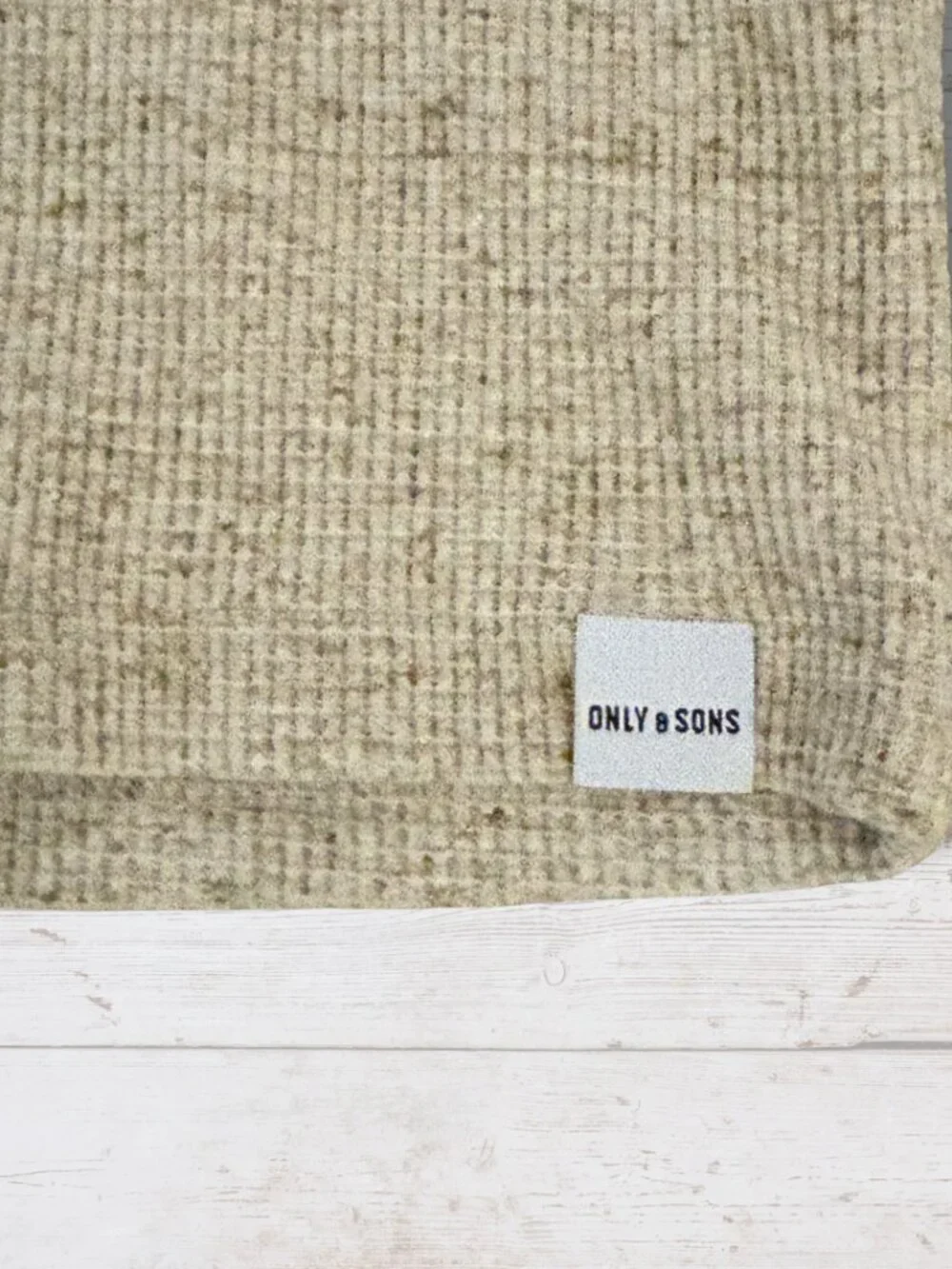 Only & Sons Oatmeal Long Sleeve Crew Neck Sweater – Large – NWT - photo 4