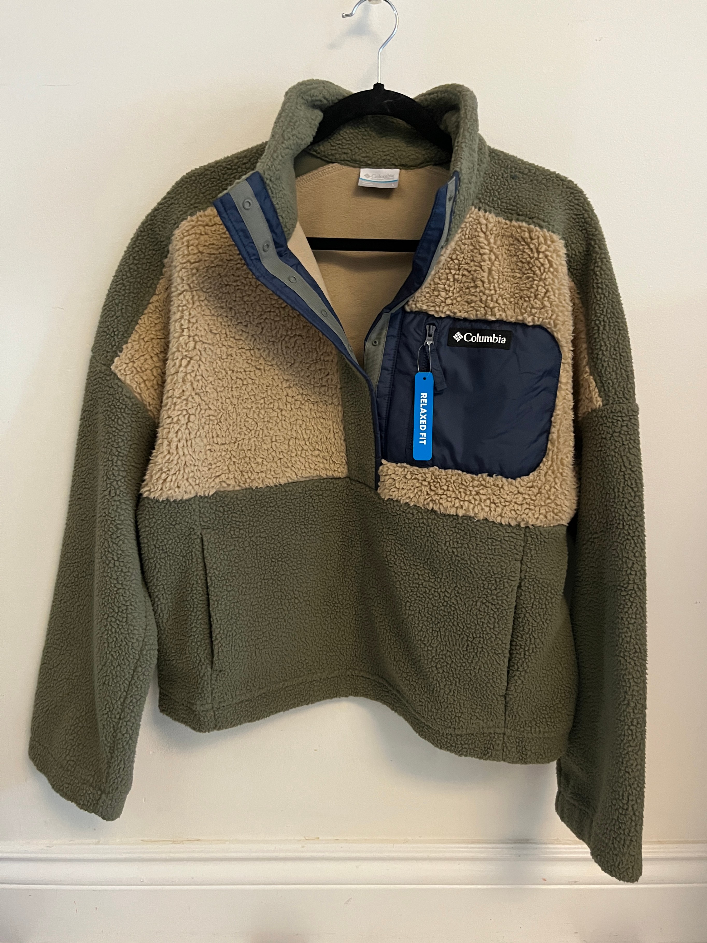 Columbia Fleece Pullover Jacket - Women's Size L