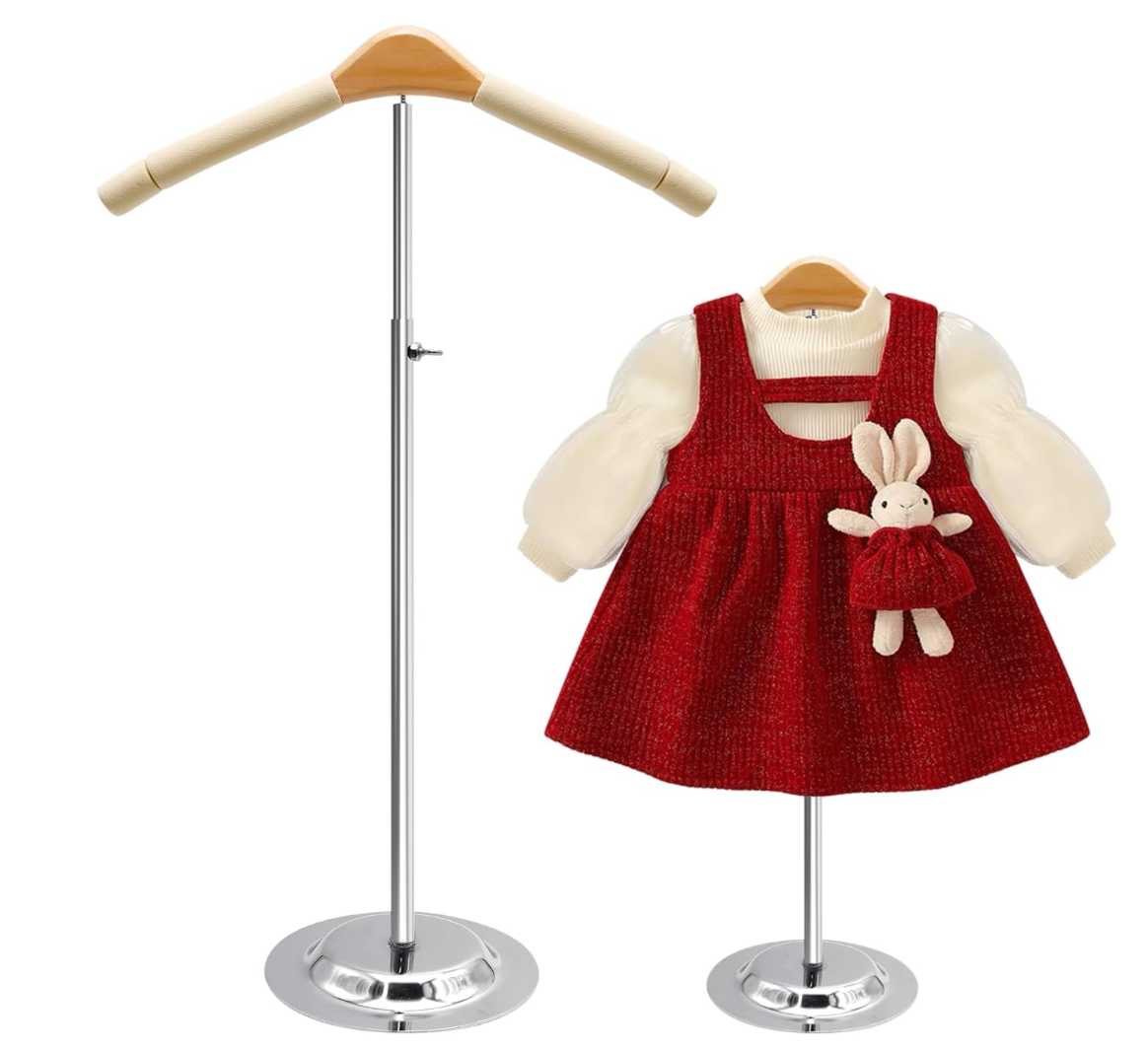 Set of 2 Adjustable Children’s Clothing Display Stands
