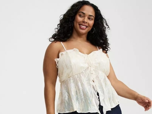 Brand New Torrid Studio Sequin Ruffle Cami — Size 1