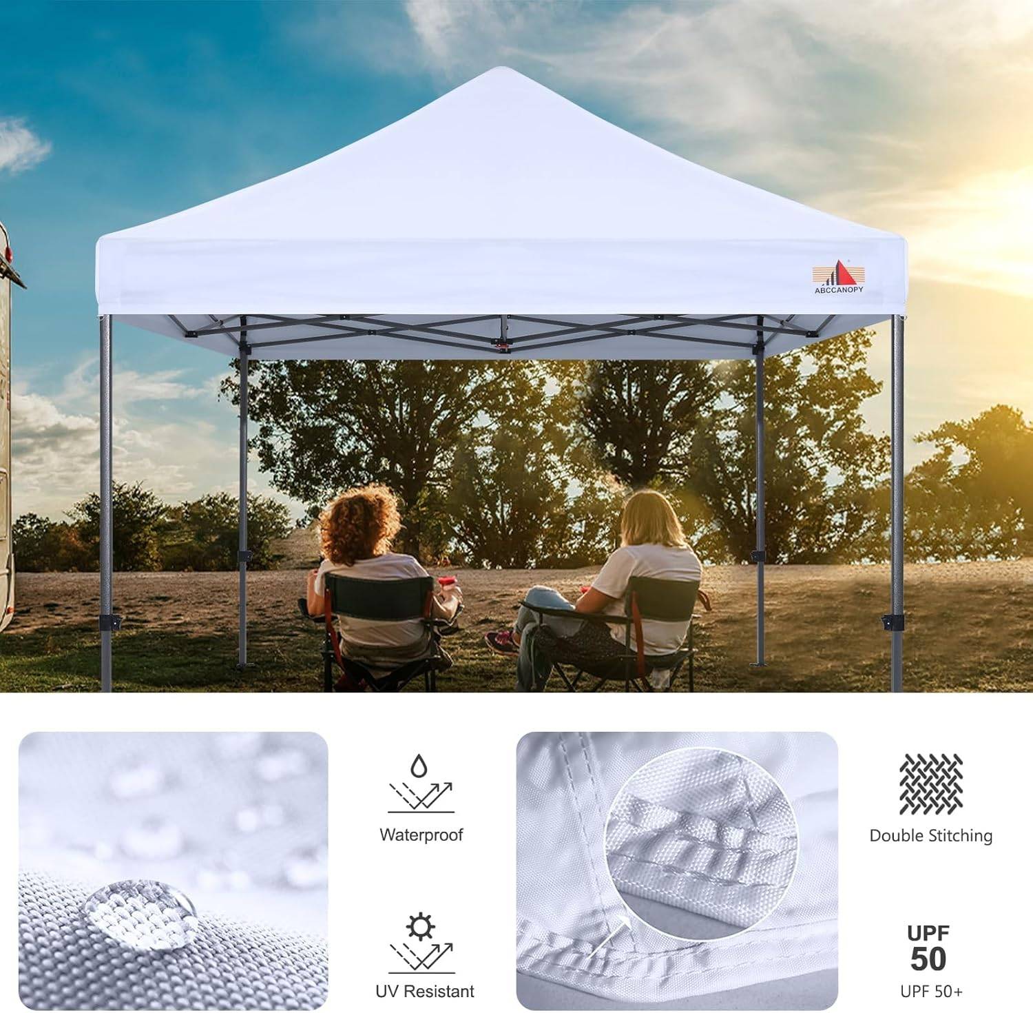 ABCCANOPY Pop Up Canopy Replacement Top Cover (10X10, Black) - photo 5