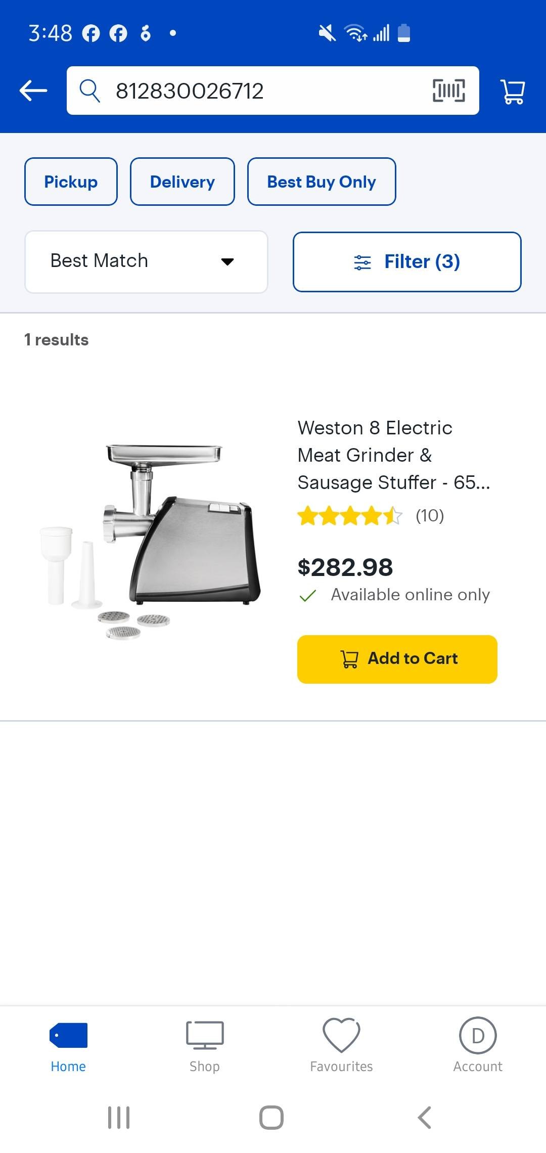 Weston Electric Meat Grinder & Sausage Stuffer, - photo 3