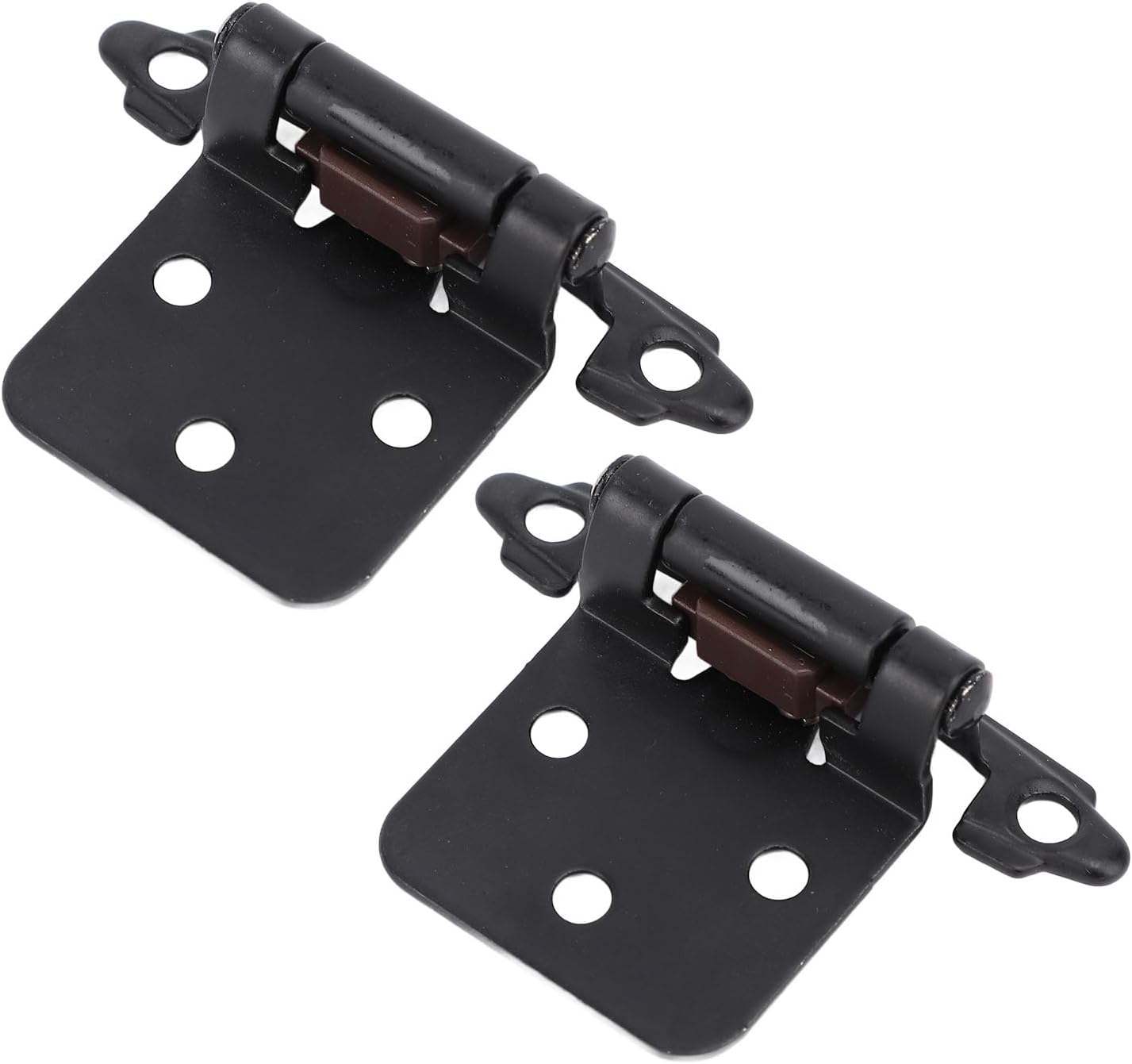 Black Cabinet Hinges (Set of 2) with Screws - photo 3