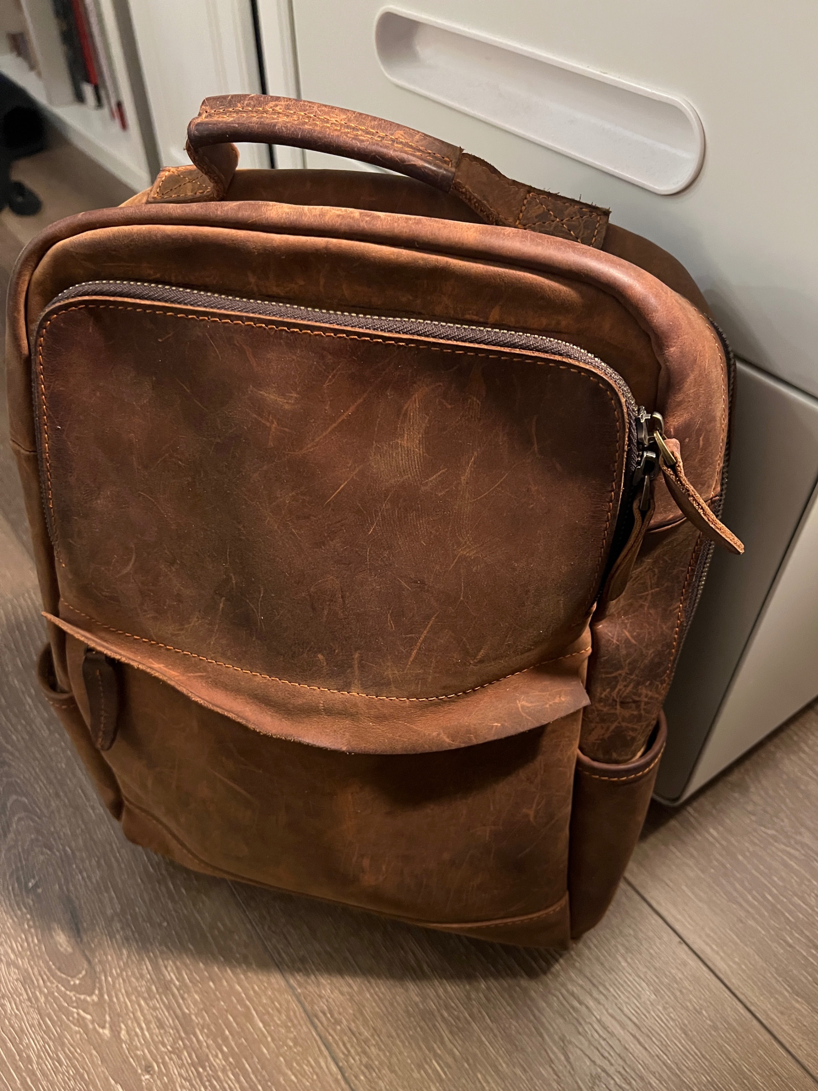 Leather Backpack - photo 2