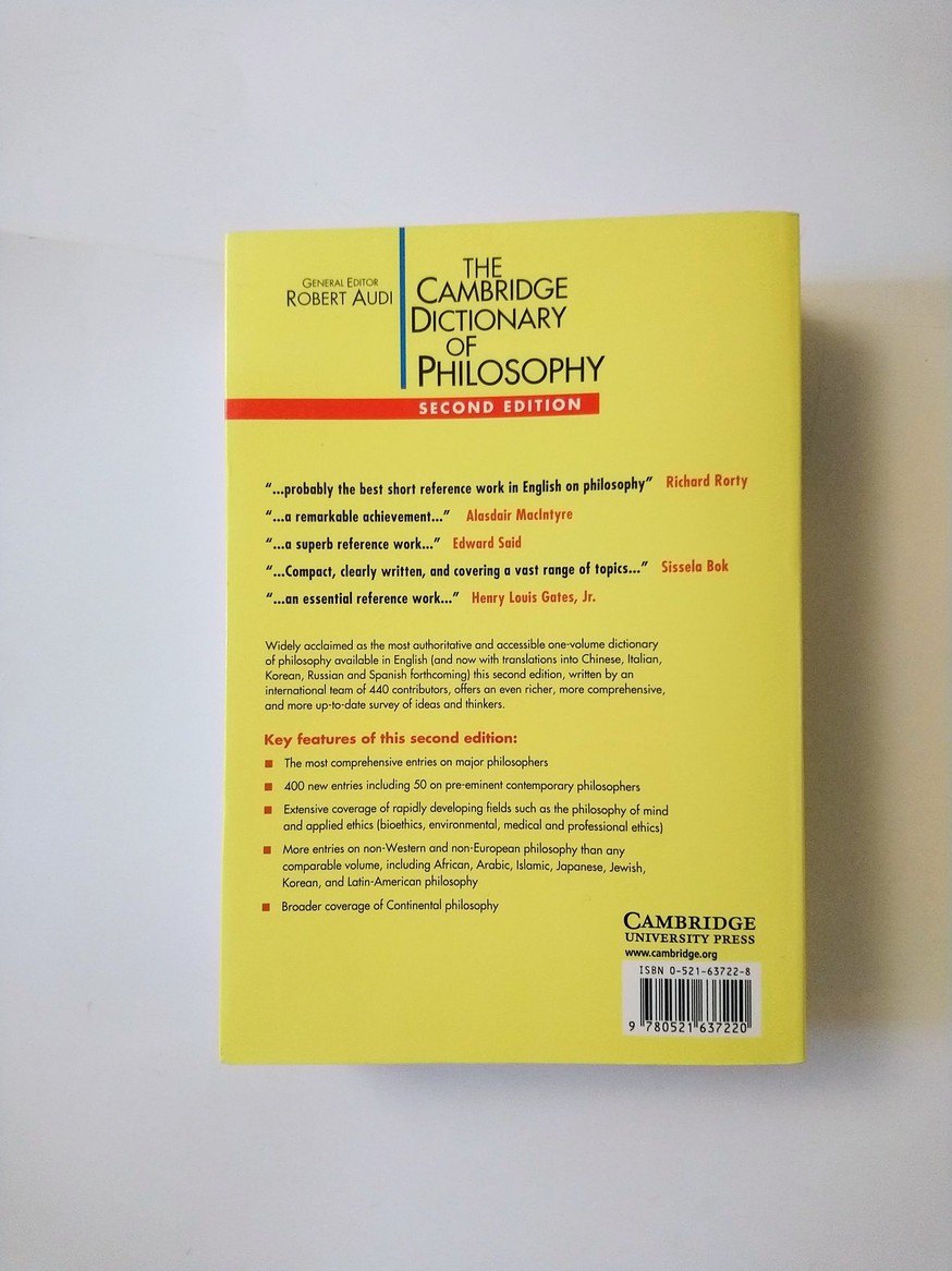 The Cambridge Dictionary of Philosophy! - photo 2