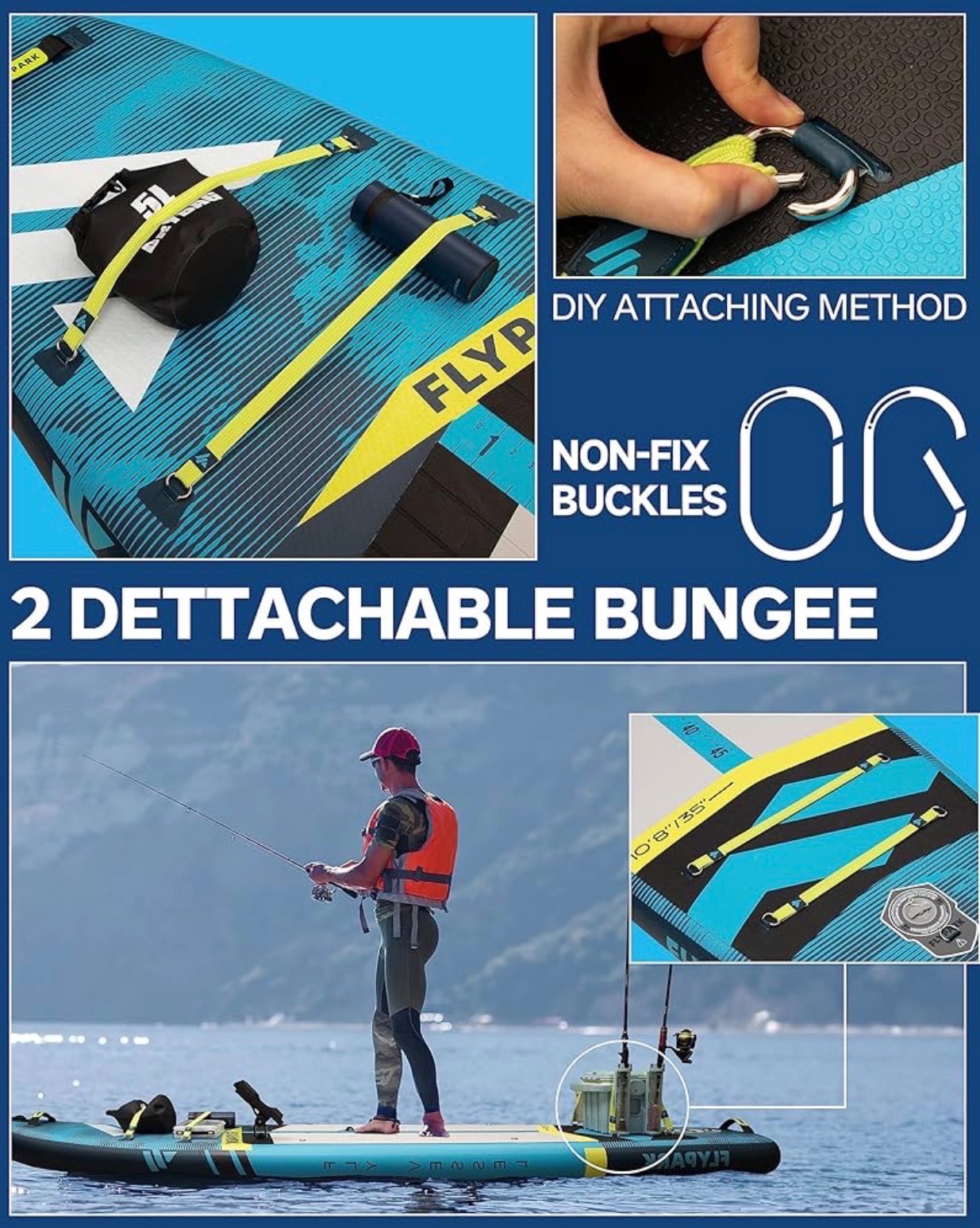 Paddle Board 10'8/11'x35'' Extra Wide Paddleboard Camera Mount - photo 5
