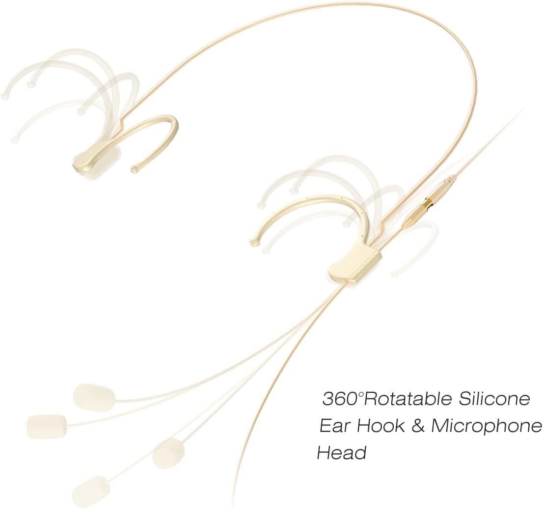 Gold Lavalier Headset Microphone with 3.9ft Cable - photo 4