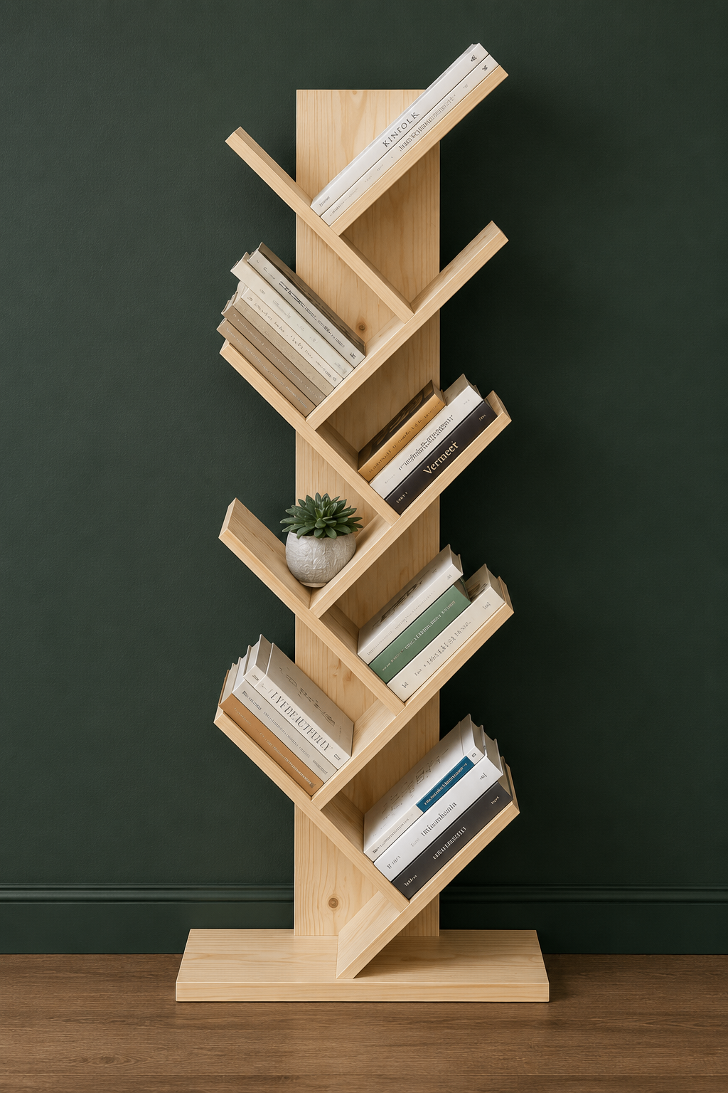 Modern Minimalist Freestanding Tree Bookshelf - photo 4