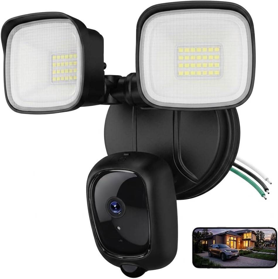 2K Hardwired Flood Light Camera