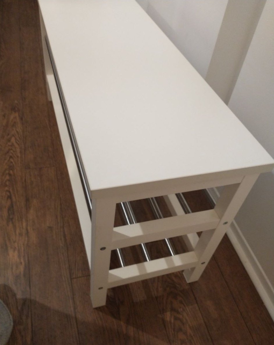 Bench with Shoe Storage - Like New - photo 3