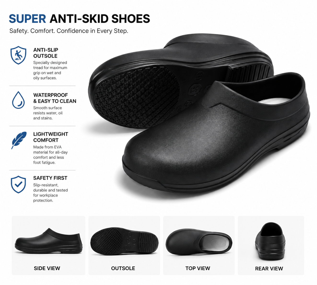 anti slippery kitchen shoe - photo 3