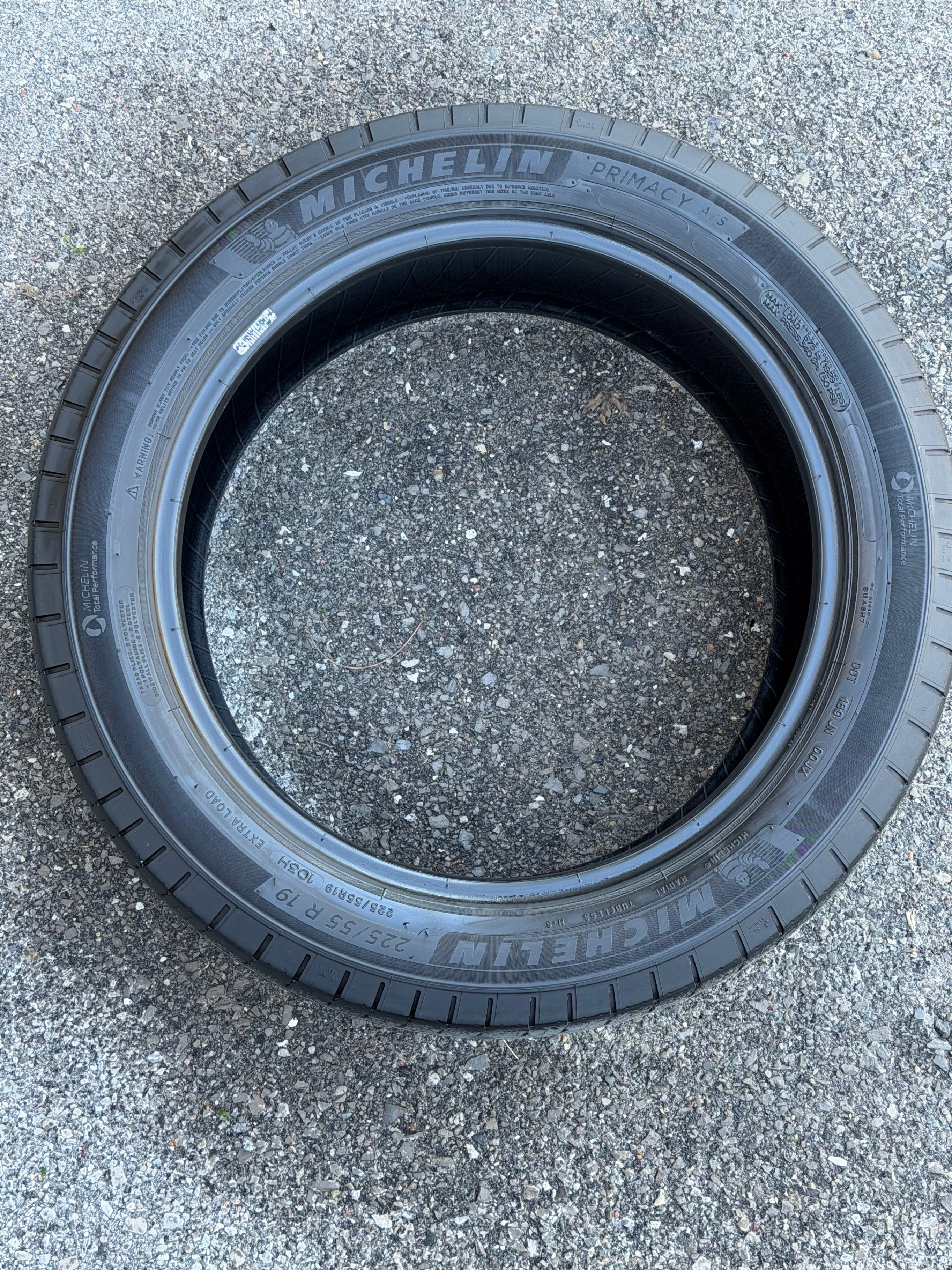 Michelin Primacy A/S 225/55R19 All Season Tires Set of 4 - photo 2