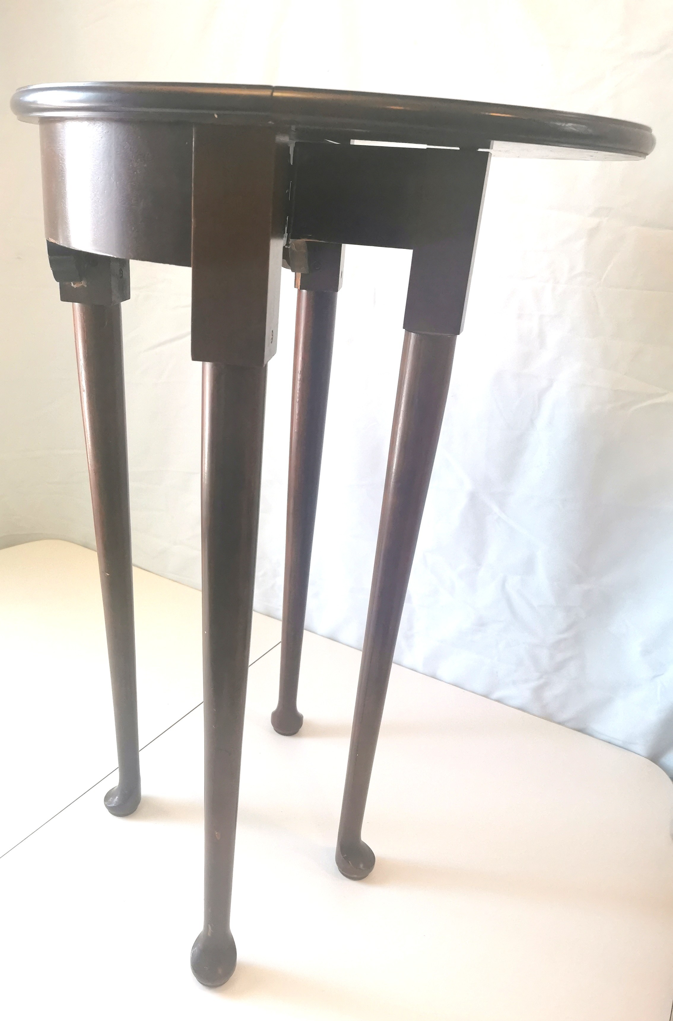 Maddox Style Hardwood Gateleg Tuckaway Table - Circa 1950