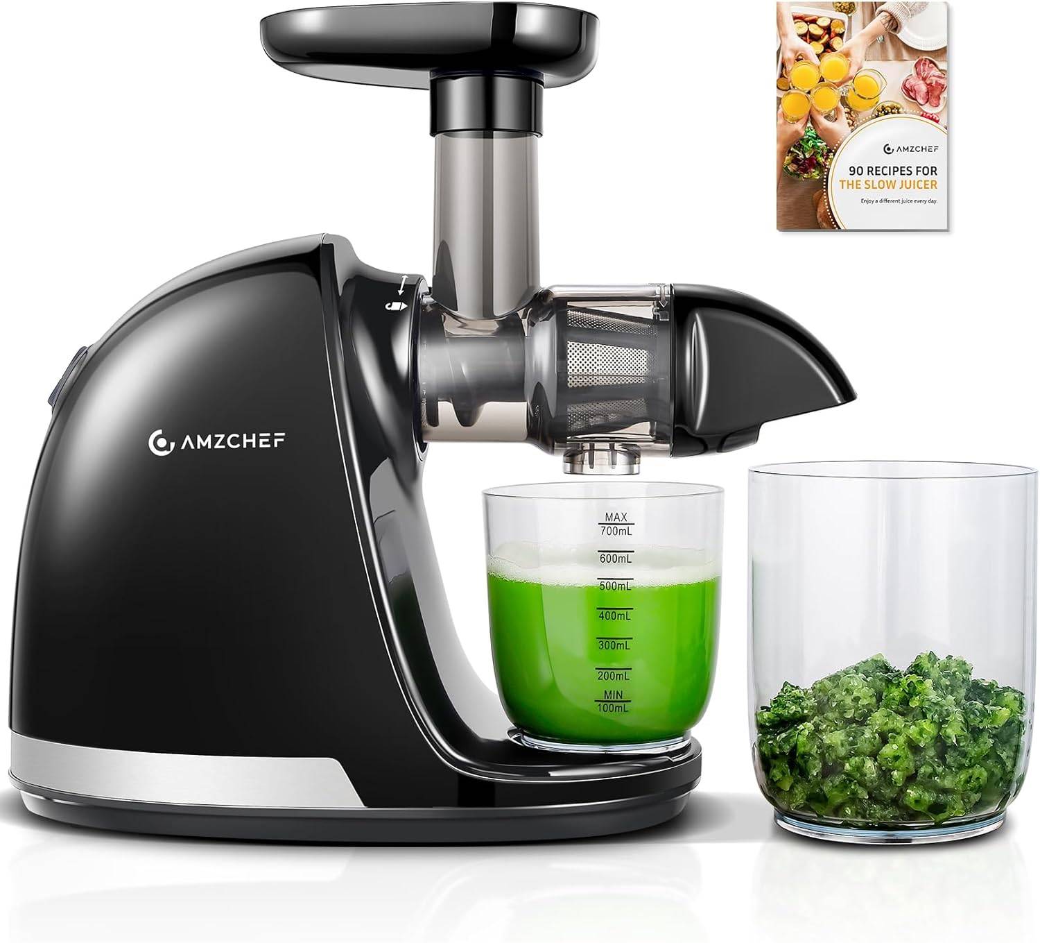 Cold Press Juicer Machines, AMZCHEF Slow Masticating Juicer