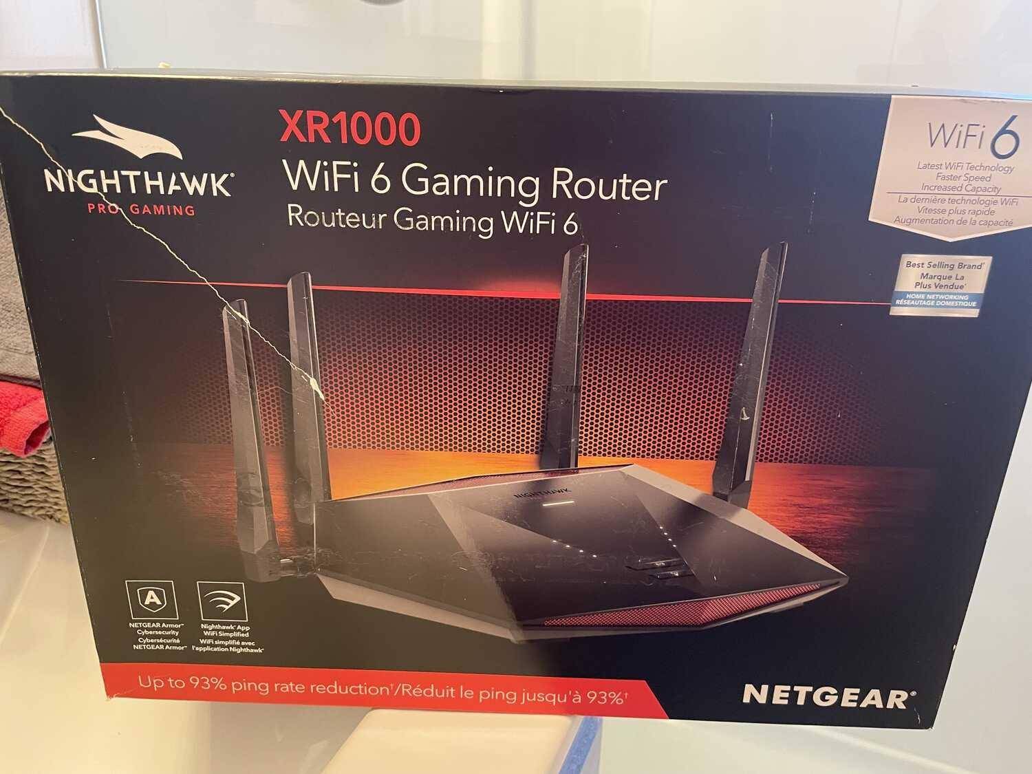 NETGEAR Nighthawk Pro Gaming 6-Stream WiFi 6 Router (XR1000)